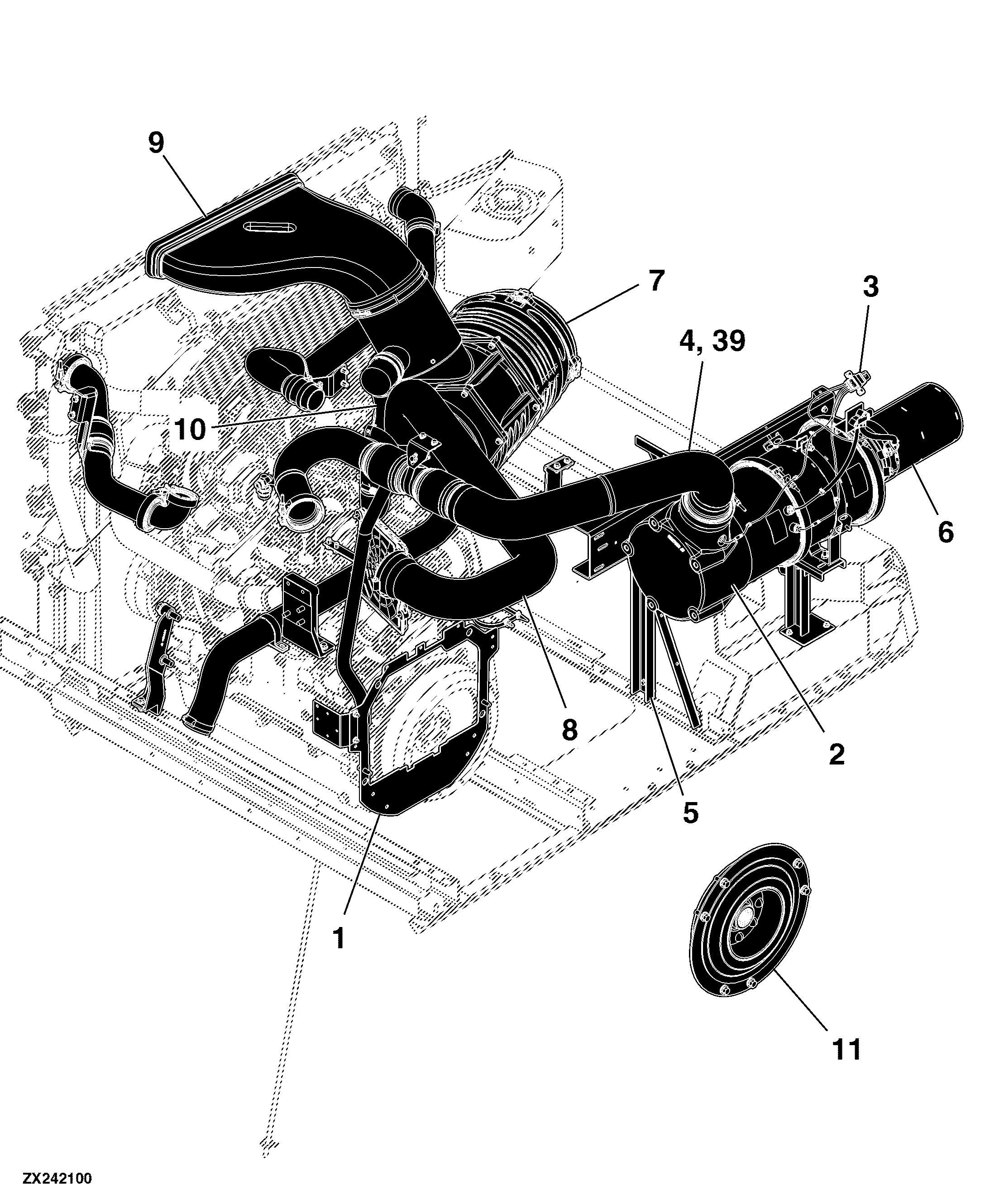 30 Engine Auxiliaries, Tank, Air System, IT4 T670 - For Engine 6090HZ011 -MY14