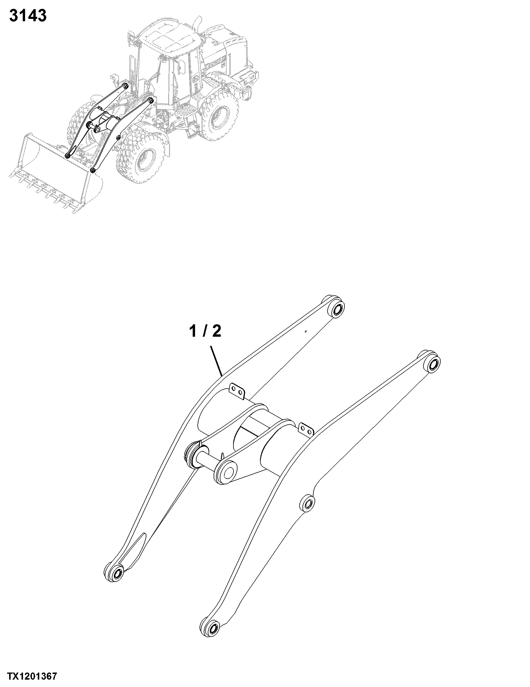 3143 Moveable Frame (Lift Arm, Etc)