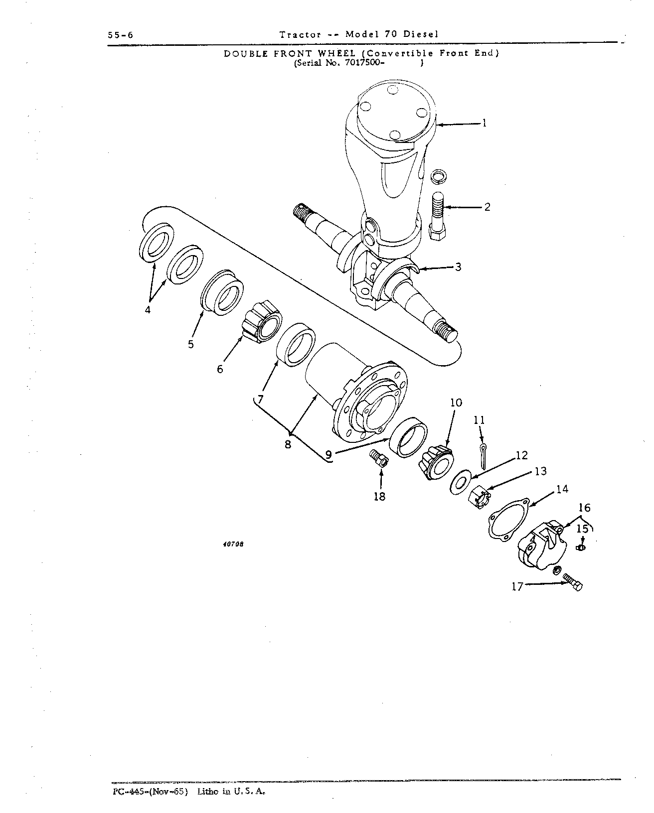 Section 55 - Steering Mechanism, Front End Equipment, and Rear Wheels (Continued)