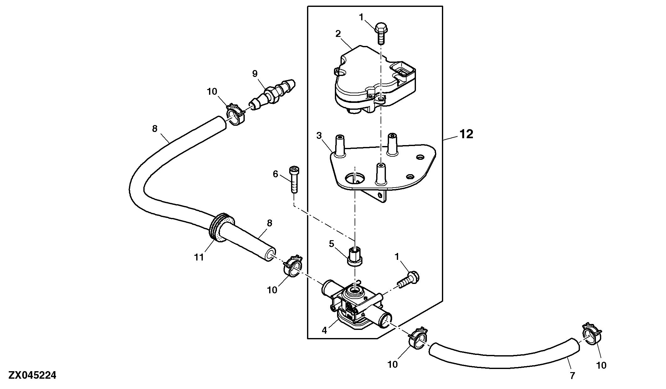 Air Conditioning System - Water Valve Assembly