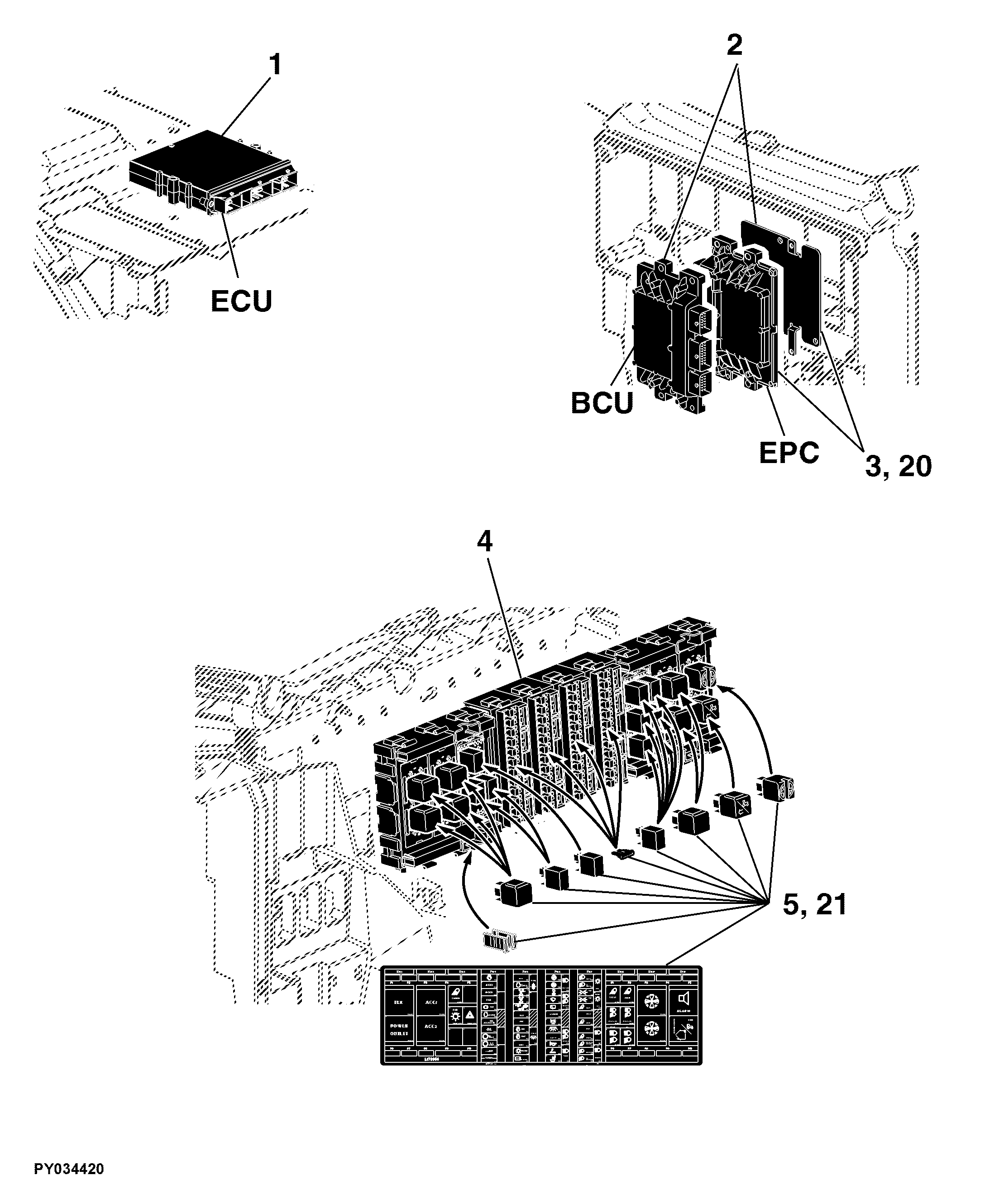43 Electrical Components / Control Units and Miscellaneous Small Parts
