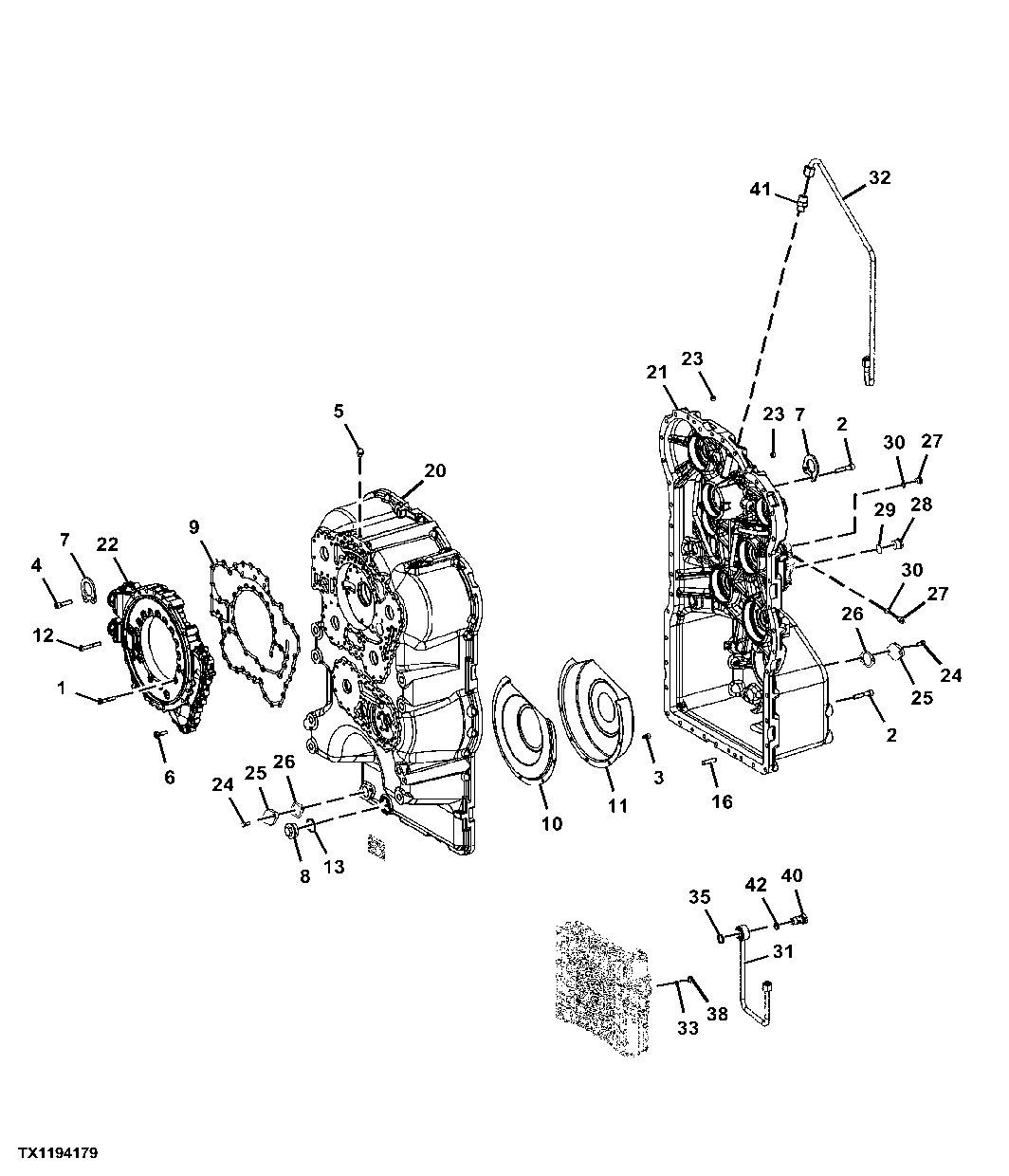 Transmission Housing with Lock-up Torque Converter