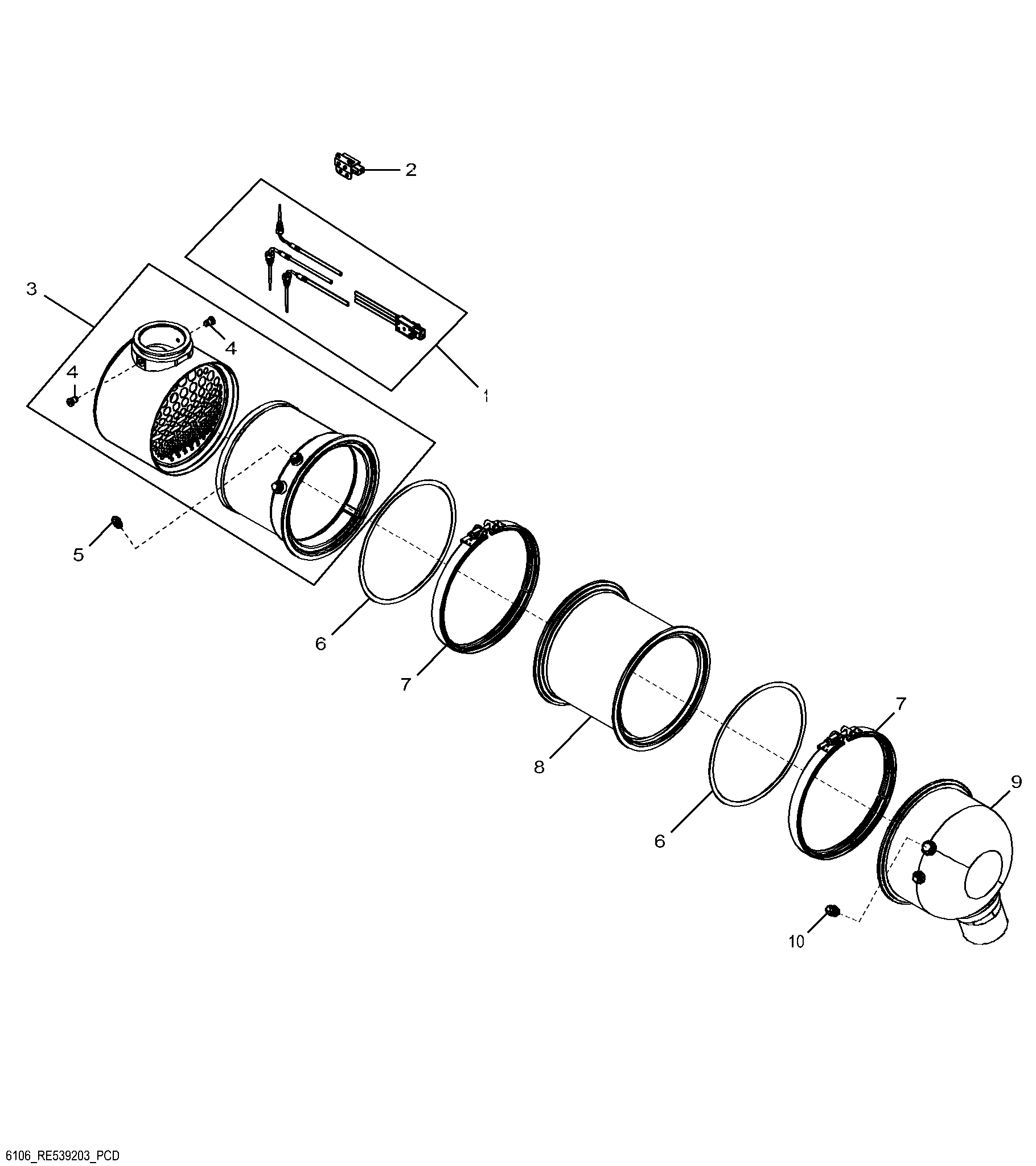 6106 Exhaust Filter / Diesel Particulate Filter