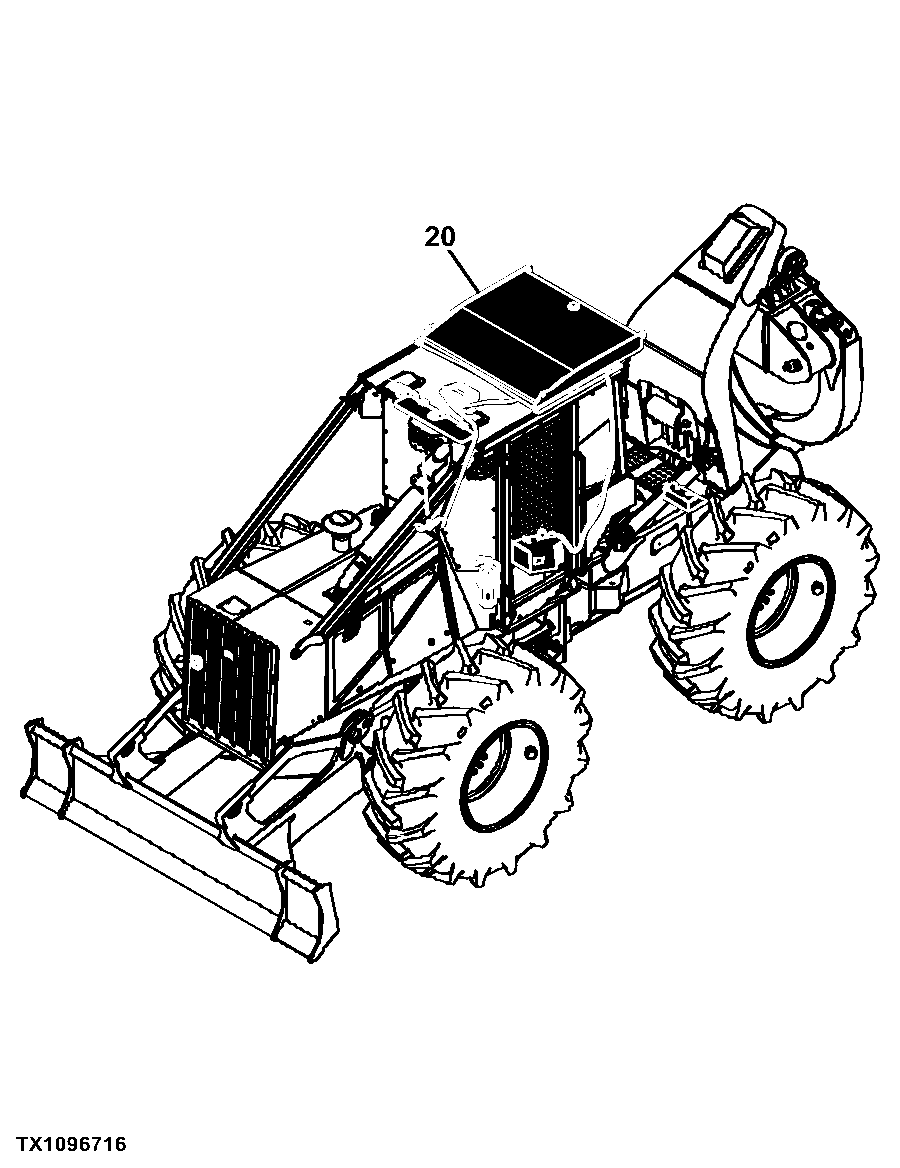 548GIII Grapple Skidder (PIN: 1DW548GX_ _C630436 - C666892)