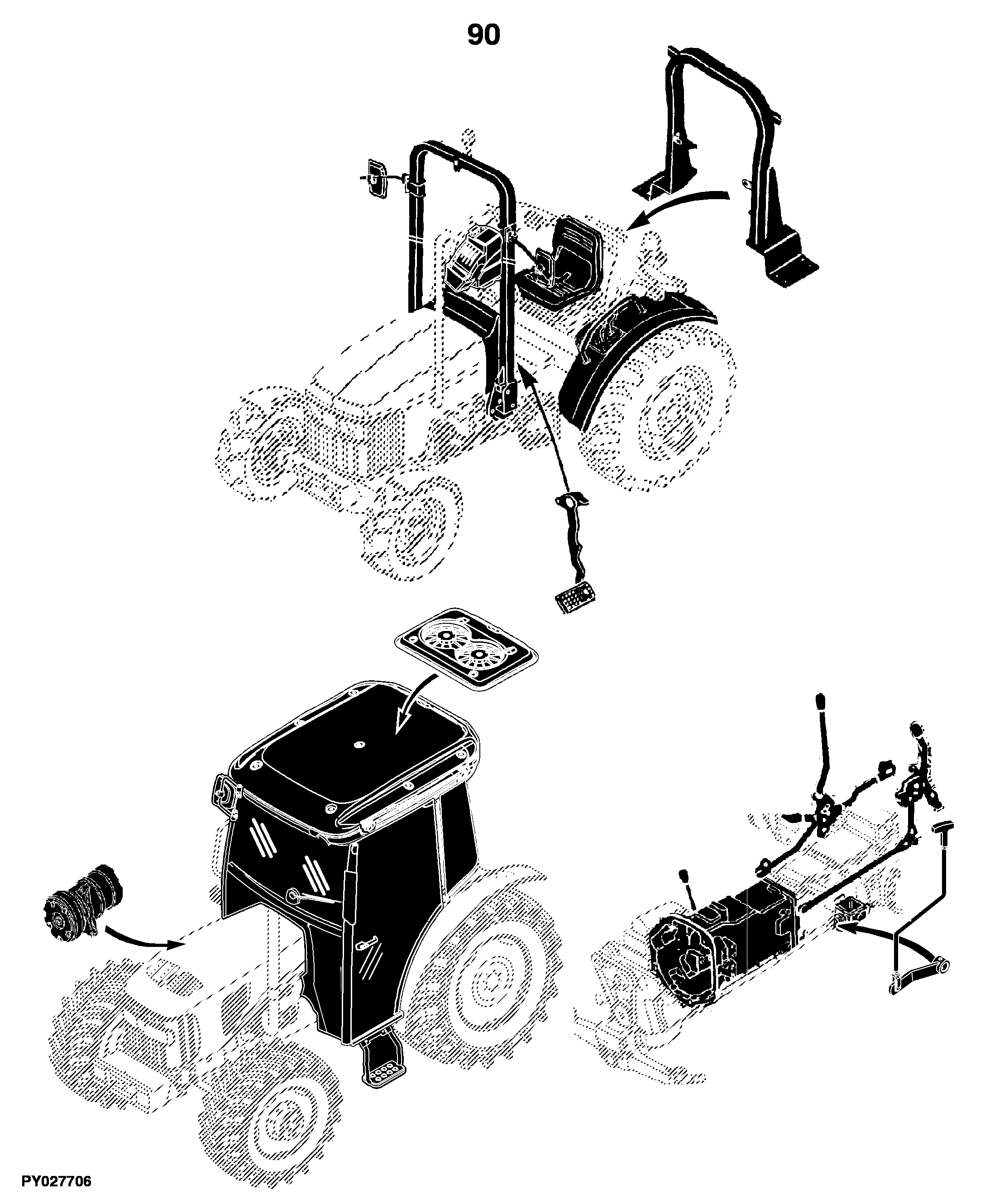 5090GV Tractor (Engine 4045HAT81)(Europe Edition)