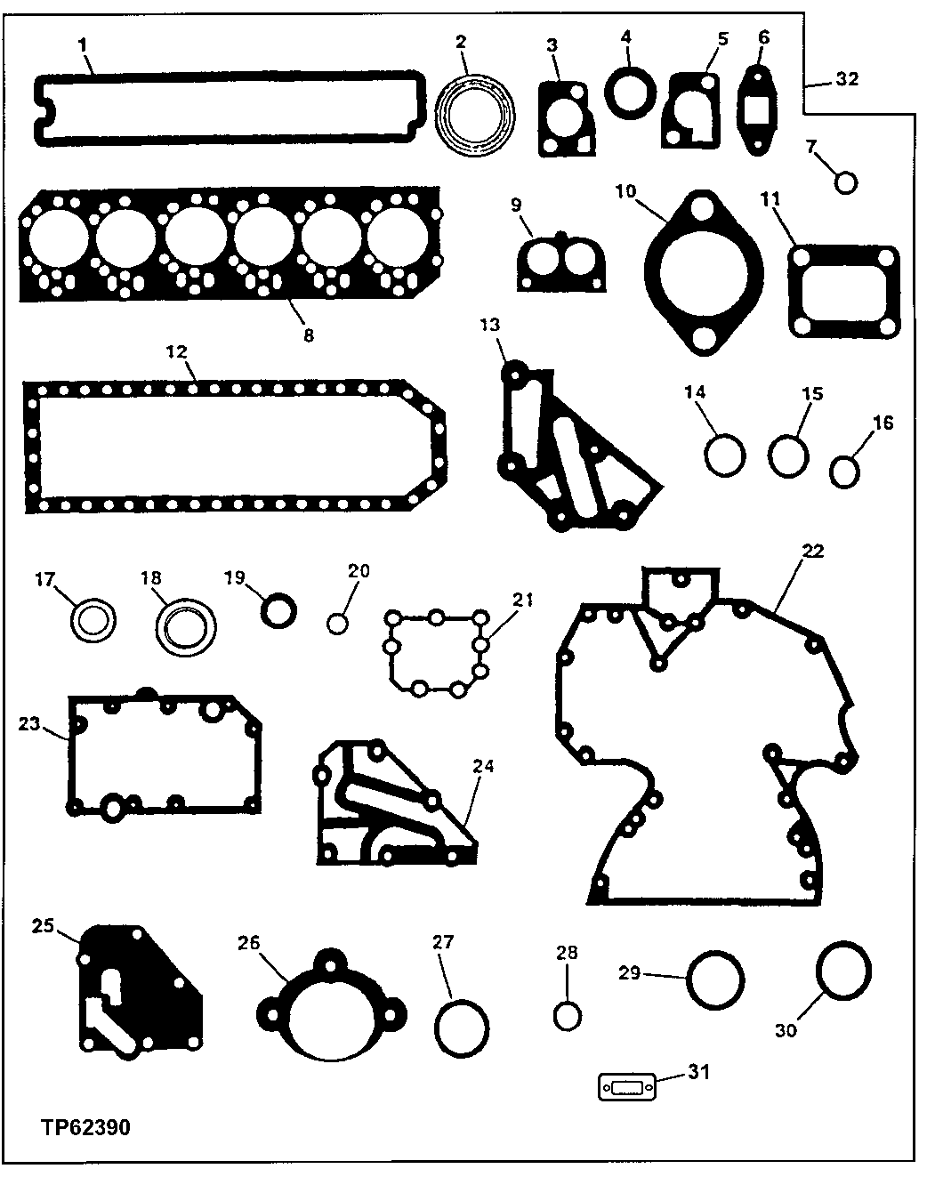Engine Major Overhaul Gasket Set and Engine Overhaul Kit