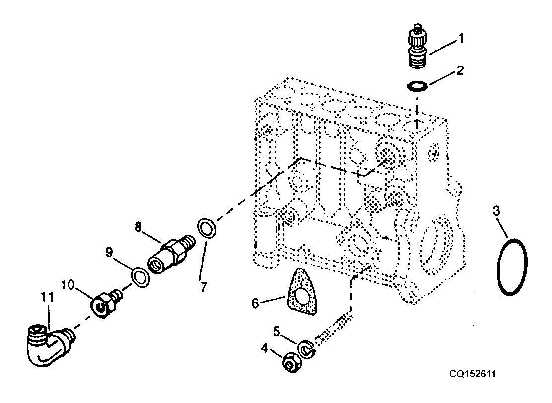 CONECTORES DE CARCASA DE LA BOMBA DE INJECCION DE GASOLINA - MOTOR 8.1L