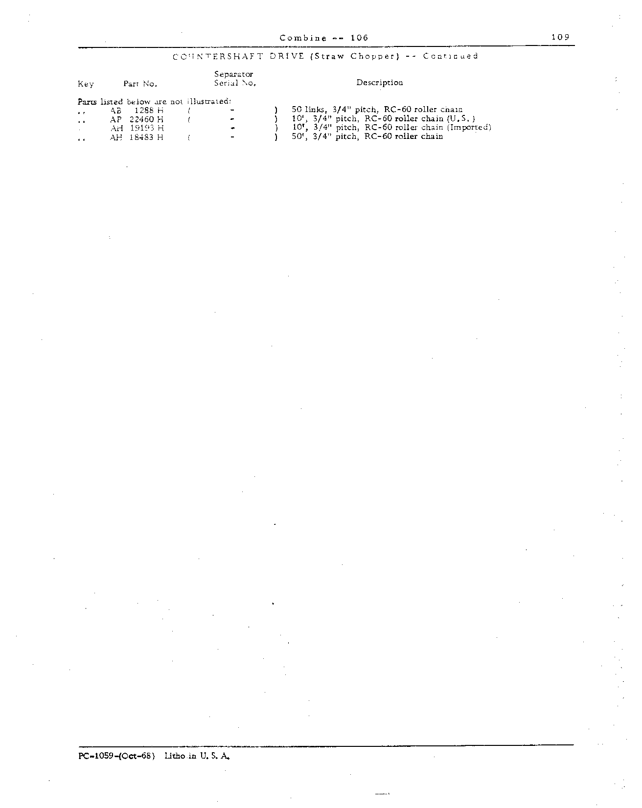 Drives and Separator Shields (Continued)