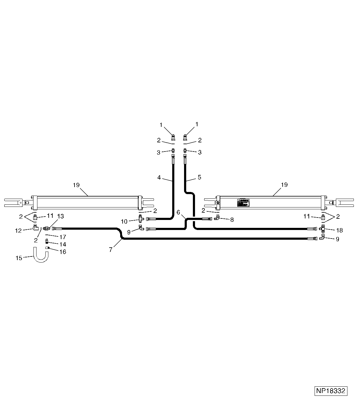 Wing Fold Control Hydraulics, 13-Row (2001 - )