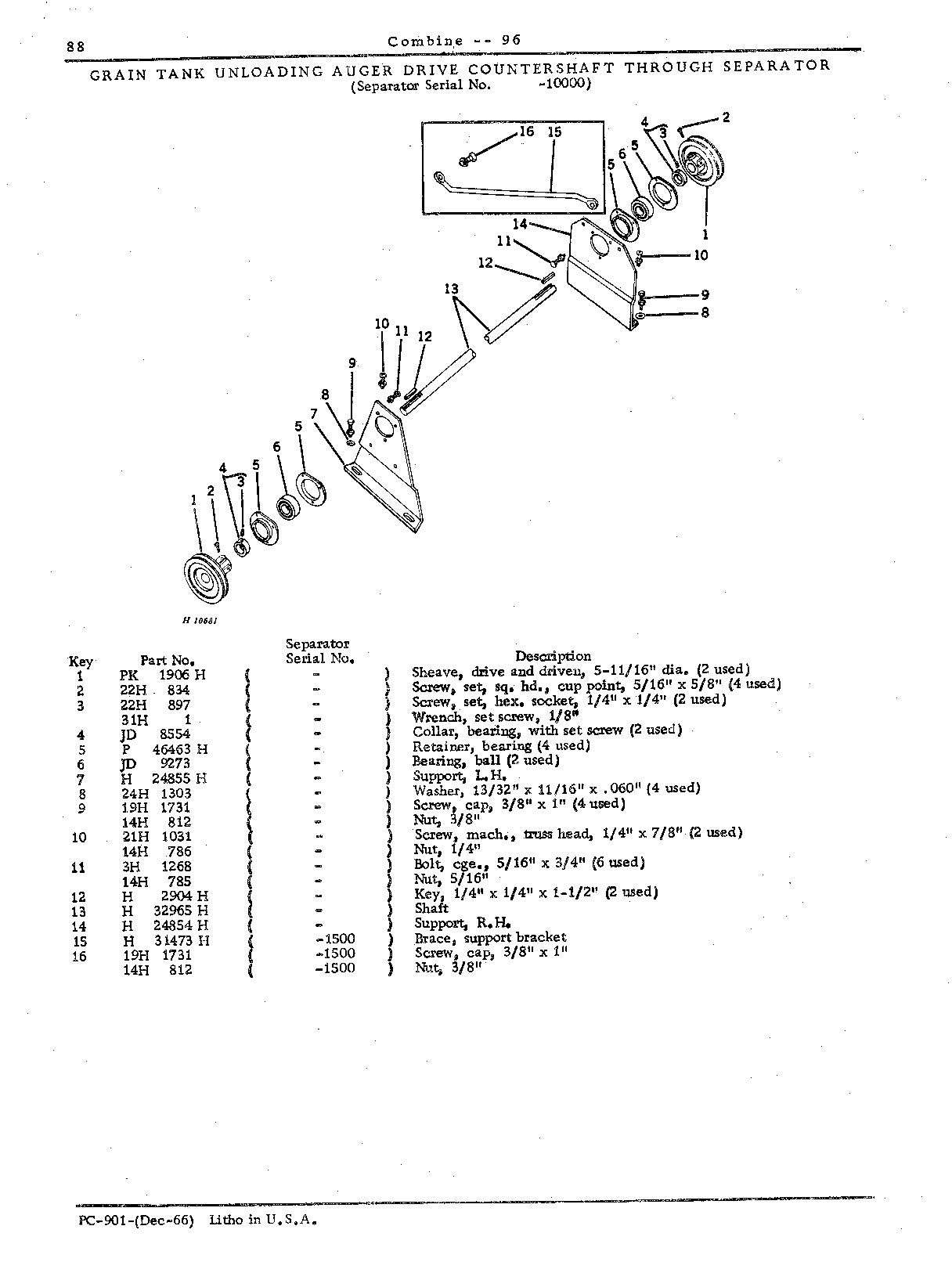 Grain Tank, Unloading Auger Electromagnetic Clutch, Loading and Unloading Augers (Continued)