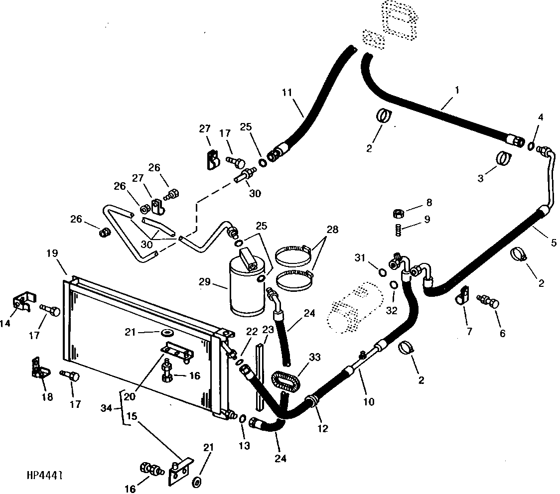 CONDENSER, RECEIVER, AND AIR CONDITIONER LINES (600001 - )