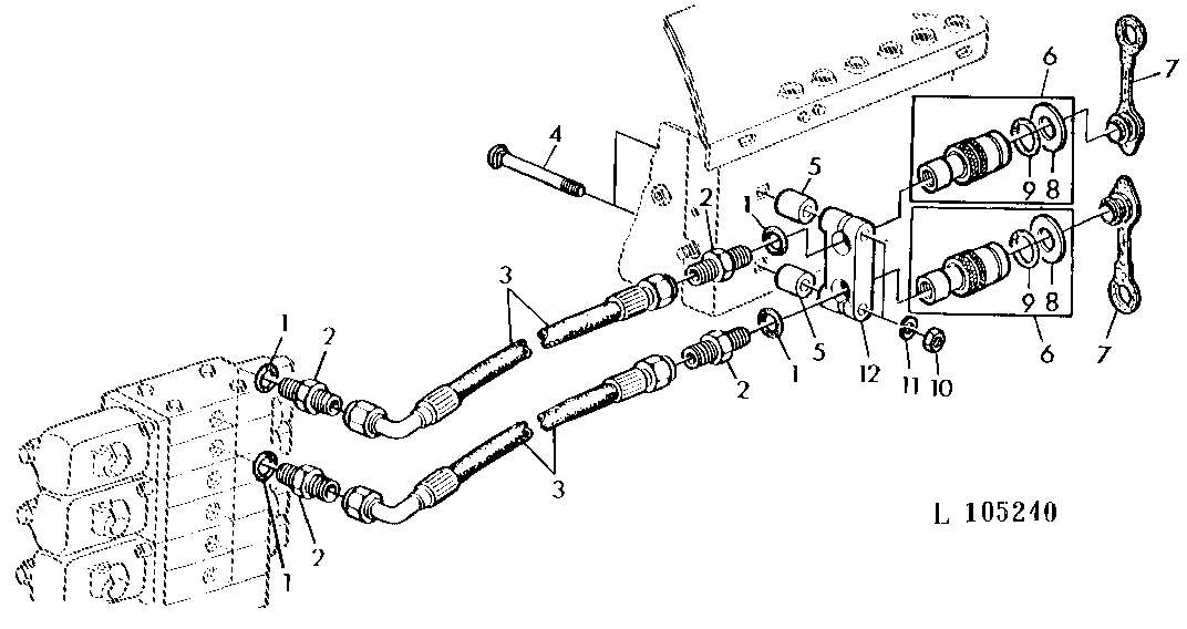 QUICK DISCONNECT COUPLERS, CENTER (SG2 CAB)