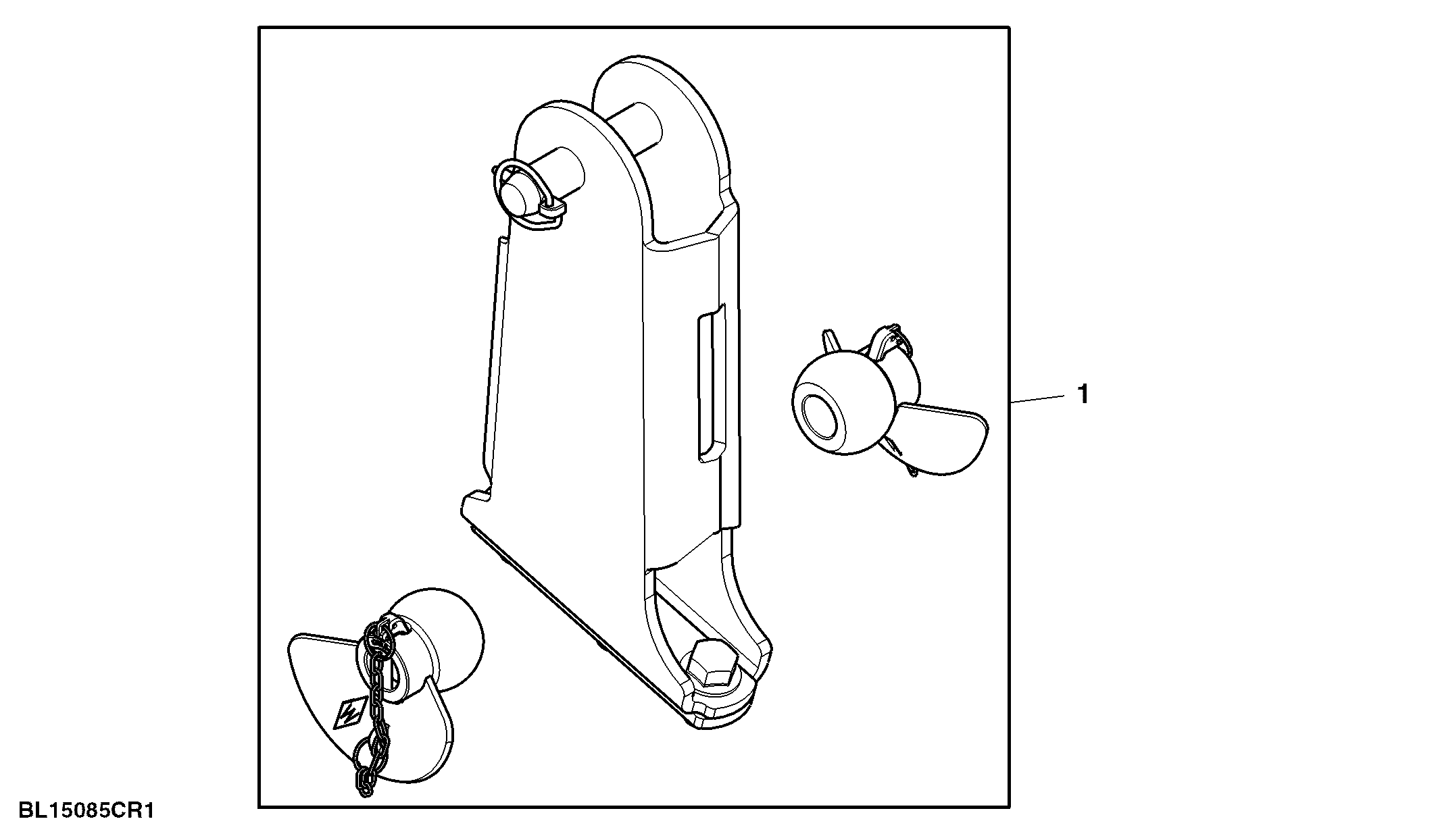 Bracket Center Link, 900 / 1150 kg, Attachment