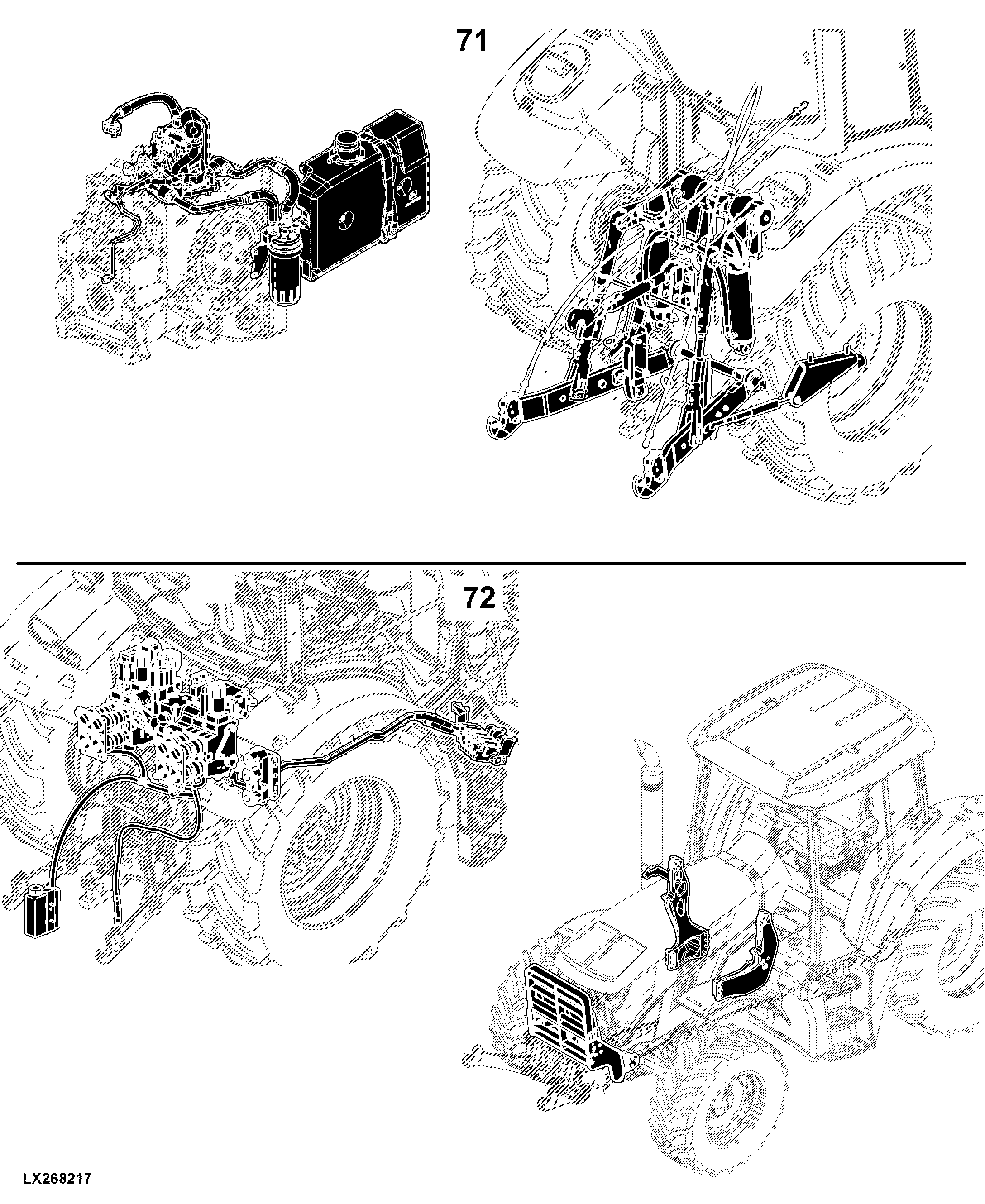 6125M Tractor (North America Edition, Engine SN: 4045RXXXXXX)(Interim Tier 4)