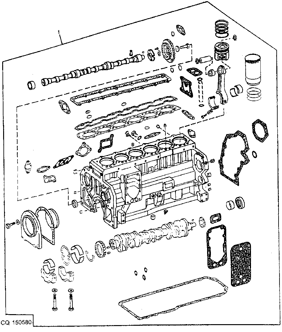 CYLINDER BLOCK - 7.6L ENGINE