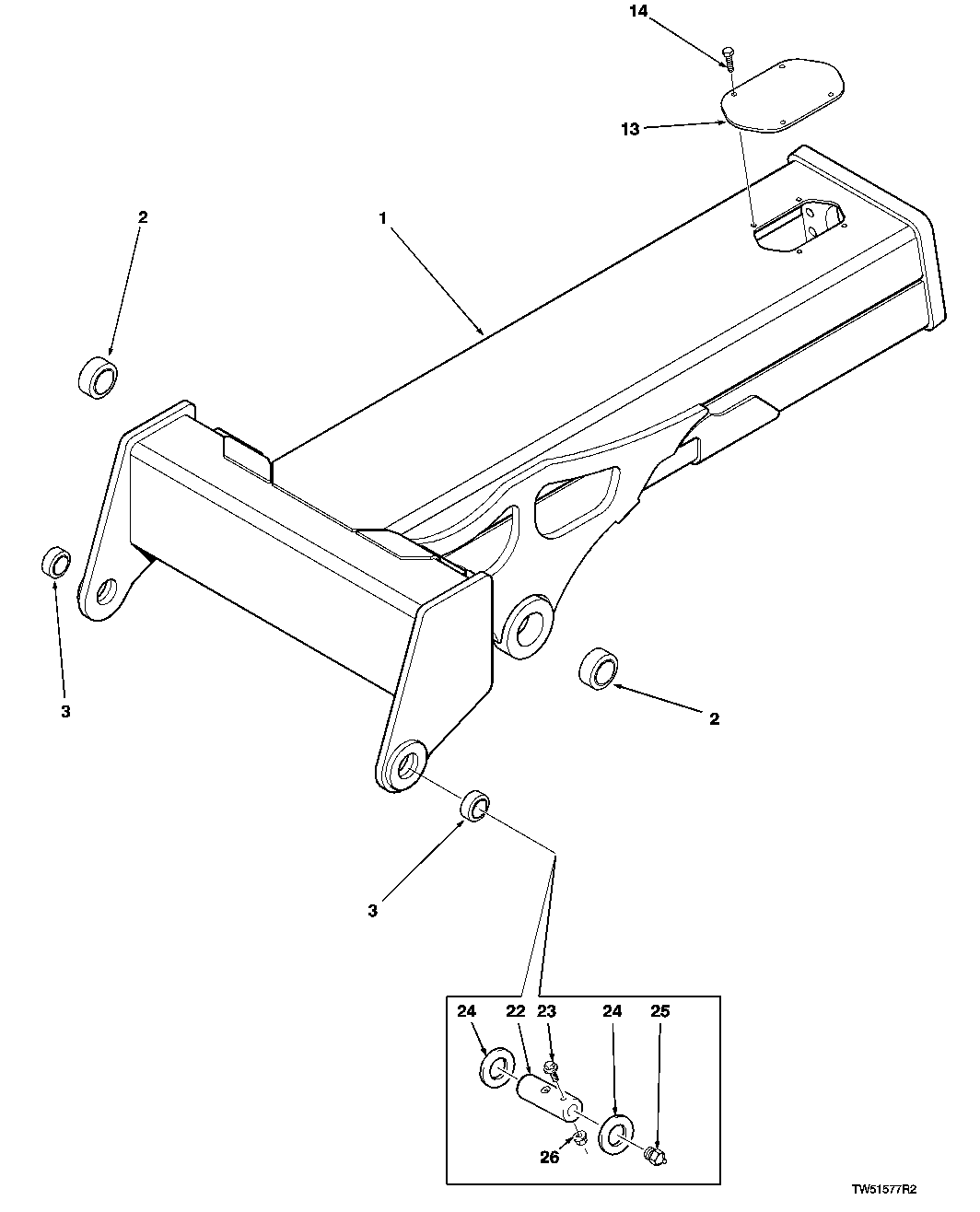 BOOM ASSEMBLY ( -001222)(660D) ( -001010)(848G)