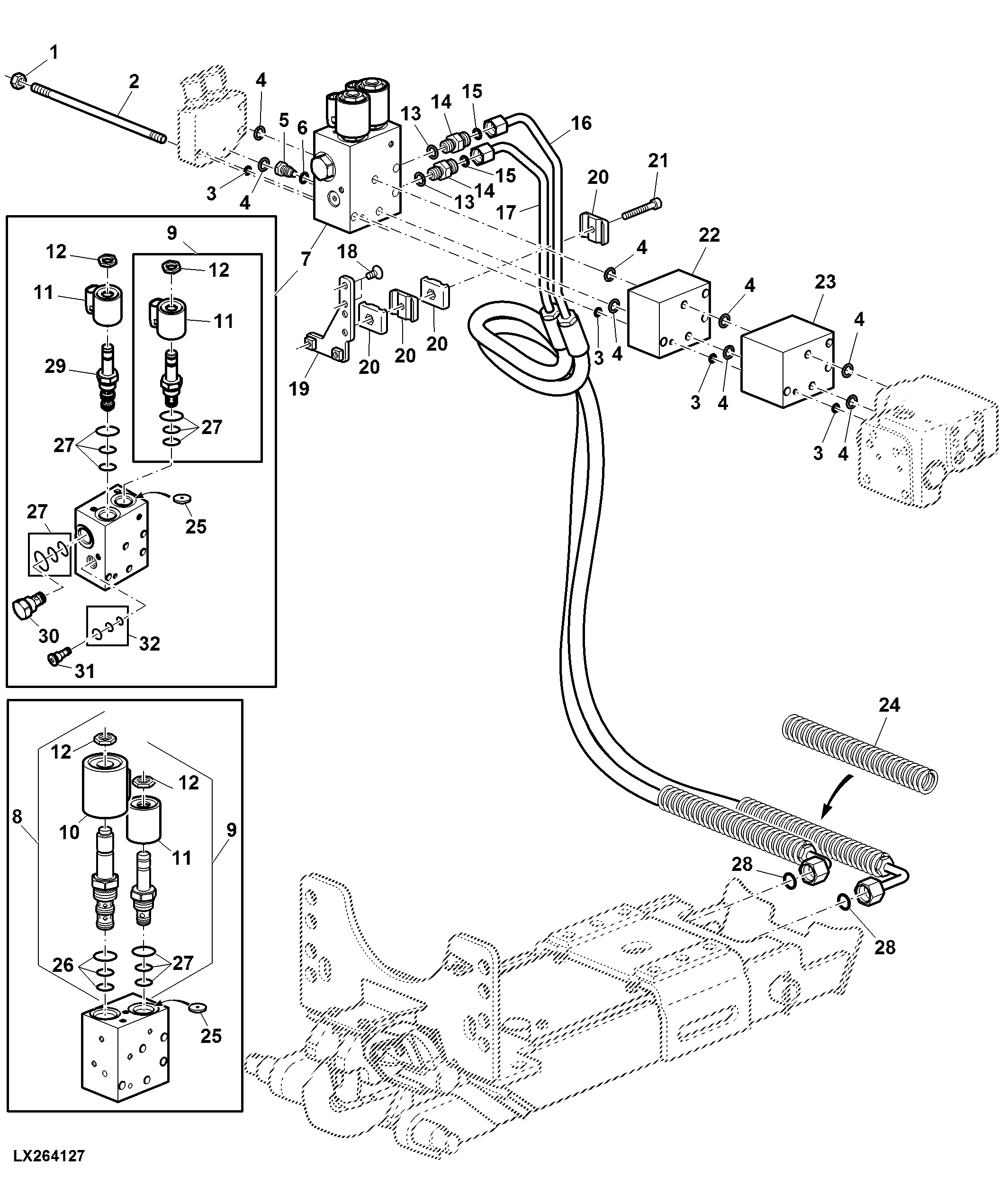 ELECTRO-HYDR. CONTROLLED PICK-UP HITCH WITH CONTROL BLOCK