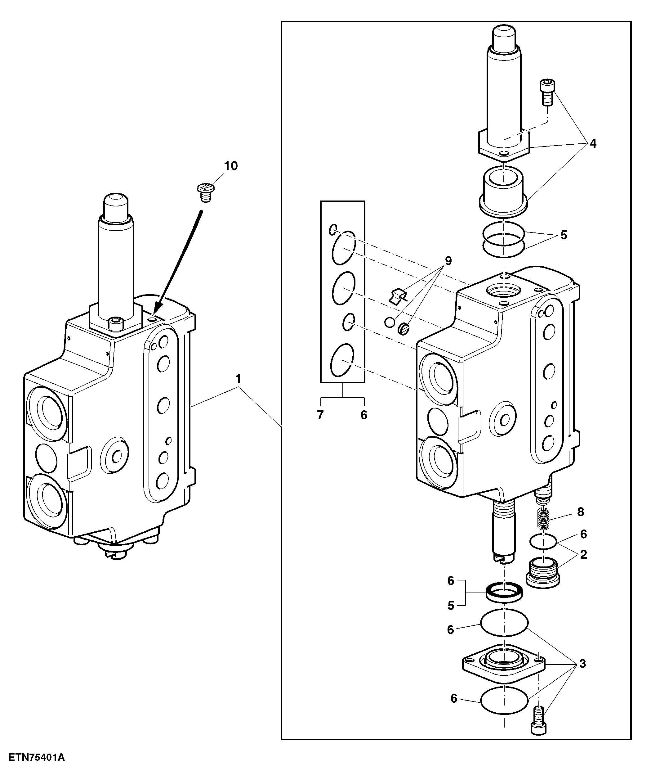 Mechanically Operated Control Valve, M-SCV, 100 Series, Position IV