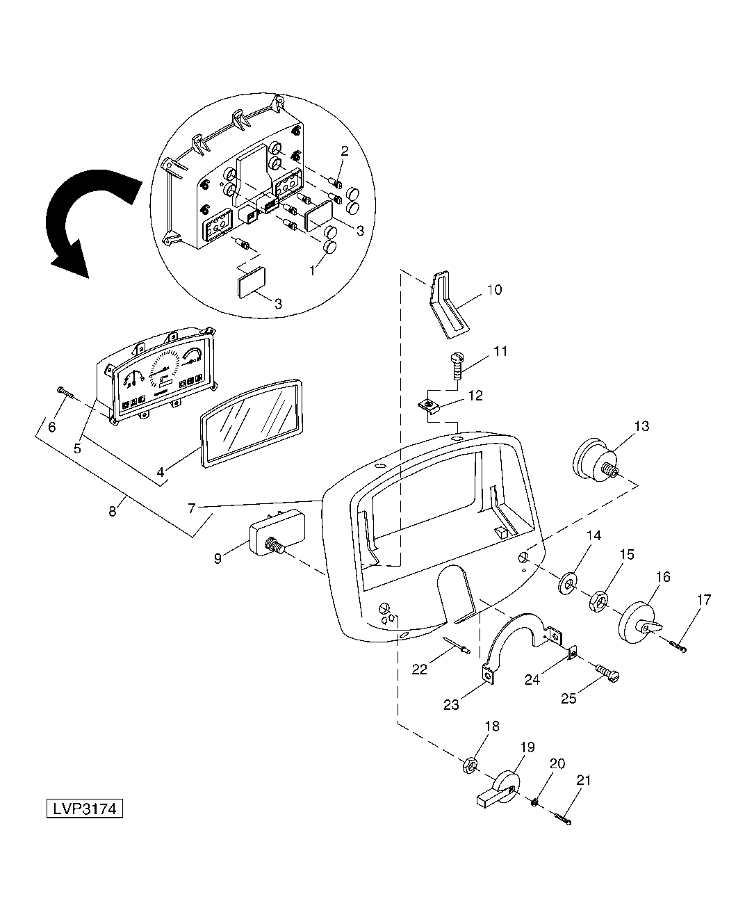 Instrument Panel (Straddle Mount) ( - 420000)