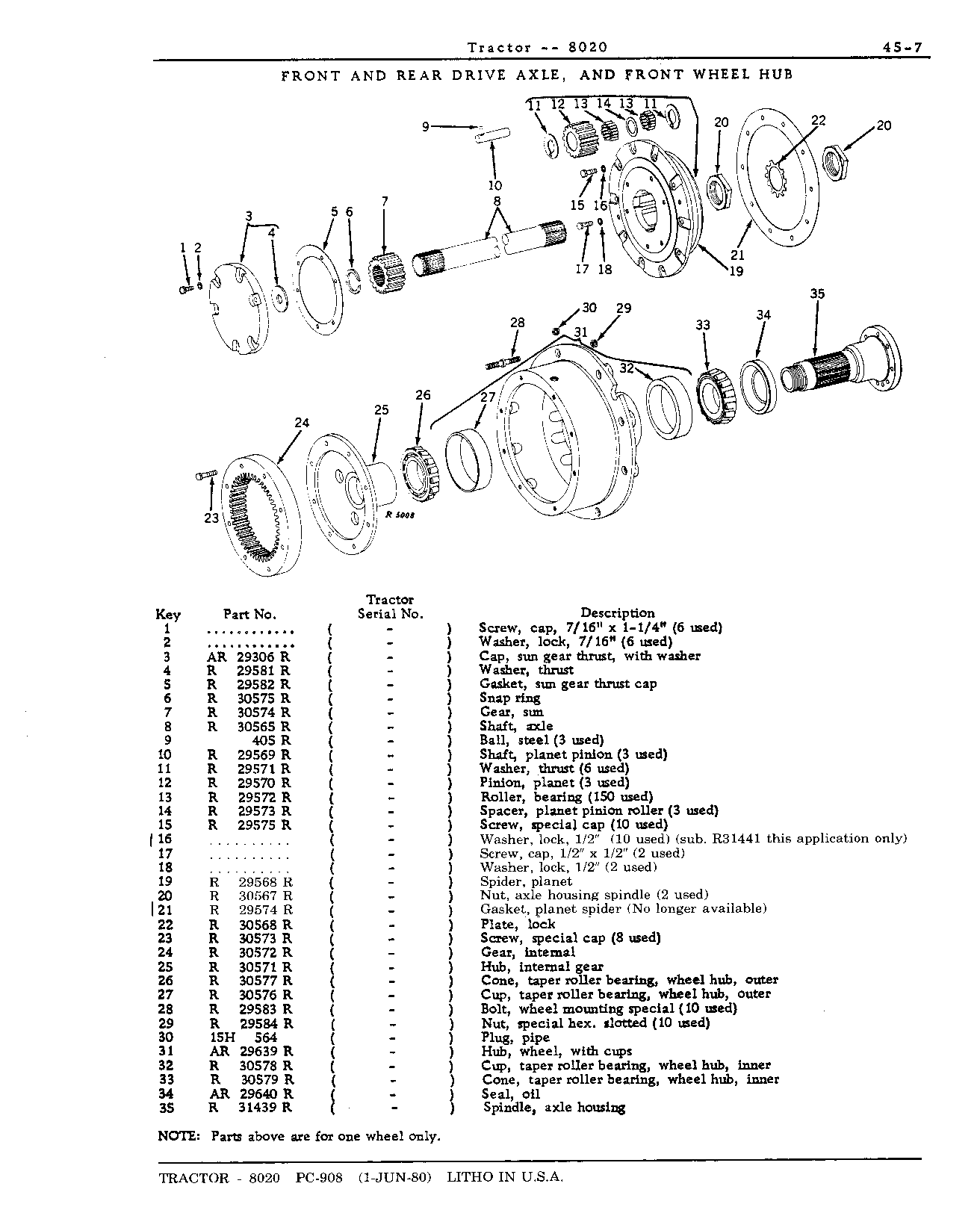 Section 45-Wheels, Axles, Drives, and Differential (Continued)
