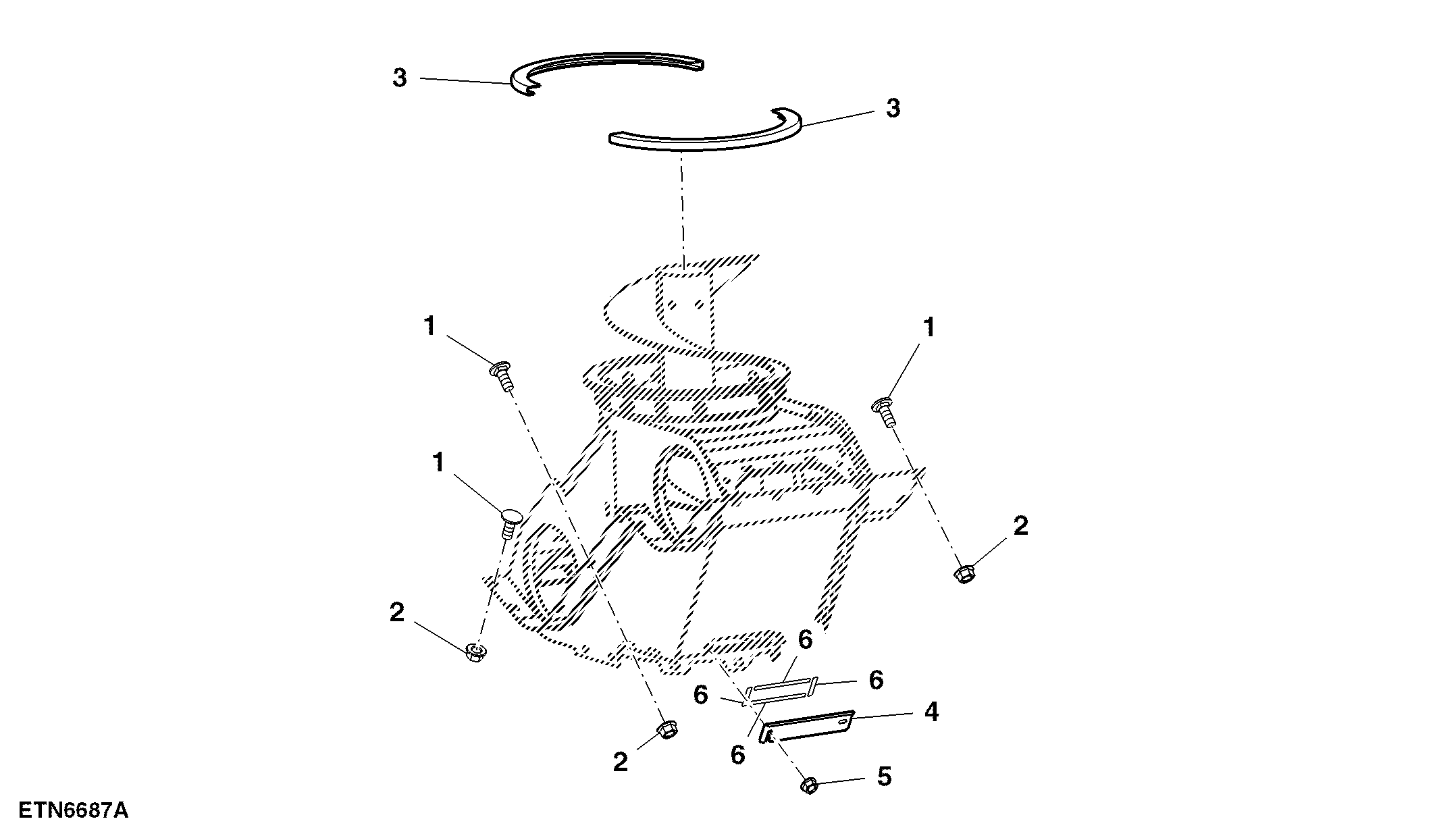 Vertical Auger and Charge Housing, Regular Unloading Rate