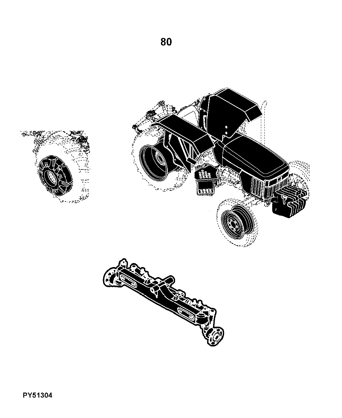 5310, 5410, 5610 Tractors (TREM III Engine)(PY5310T, PY5410T, PY5610T, India Edition)
