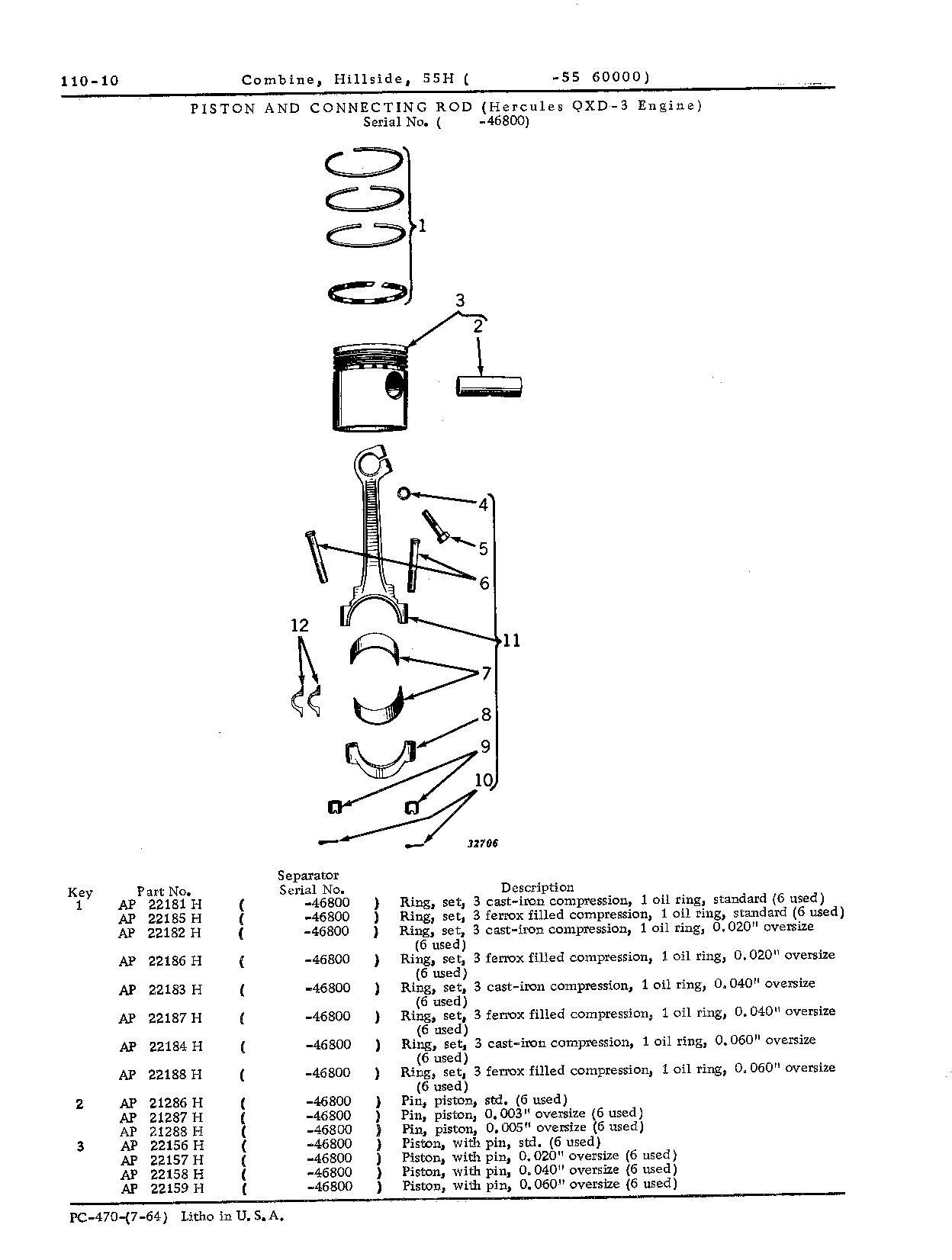 Bearings, connecting rod (engine)