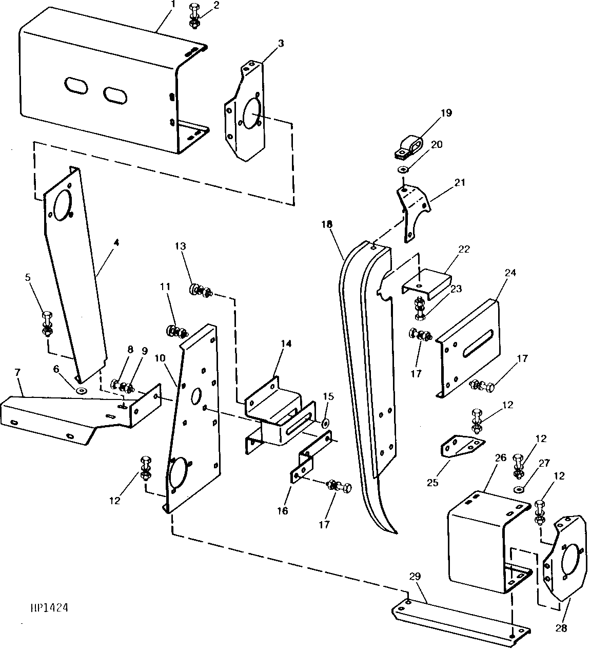 AUGER DRIVE AND KNIFE DRIVE SHIELDS AND BRACKETS (507051 - )