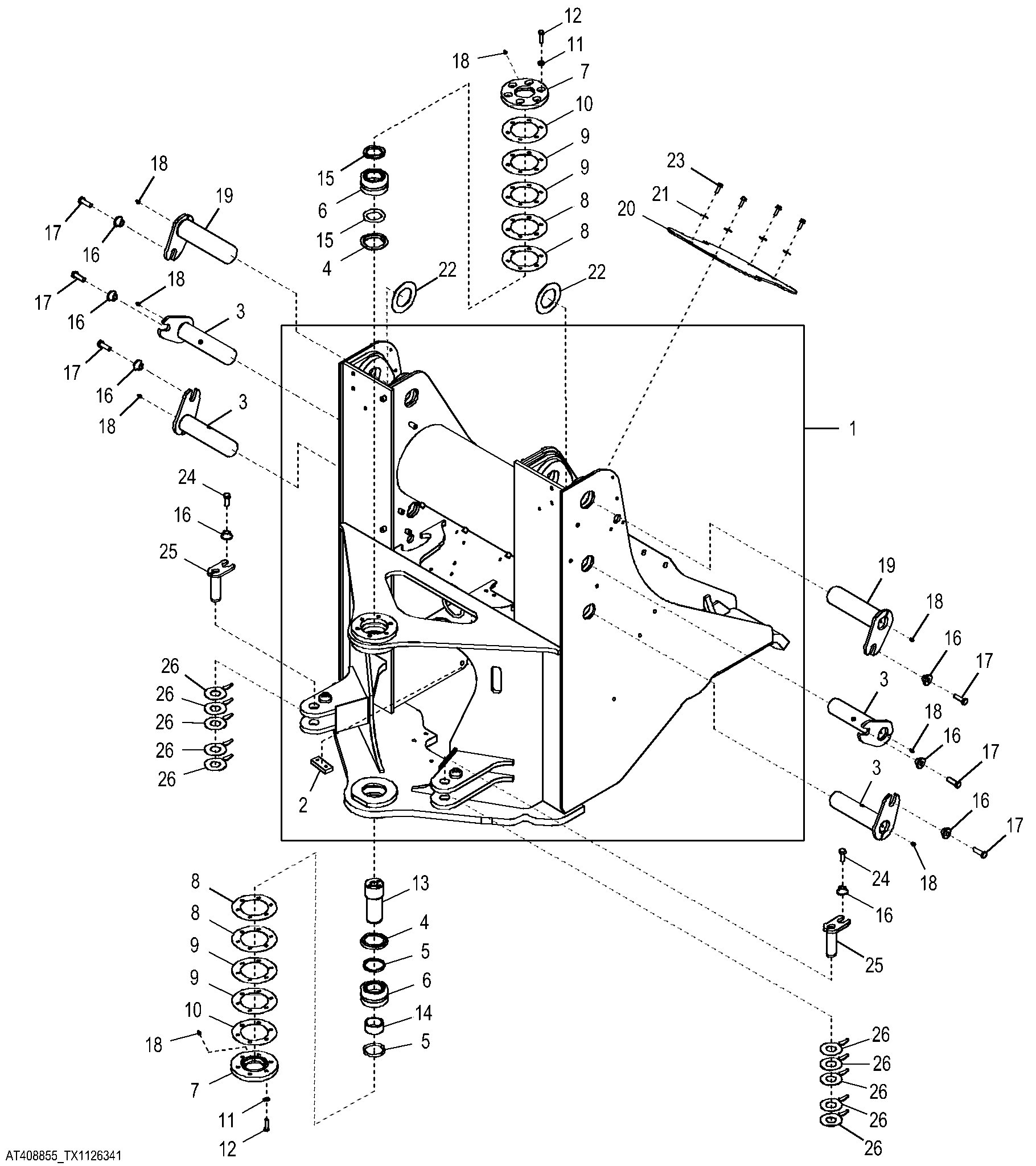 Loader Frame - Tool Carrier (649773 - 652634)