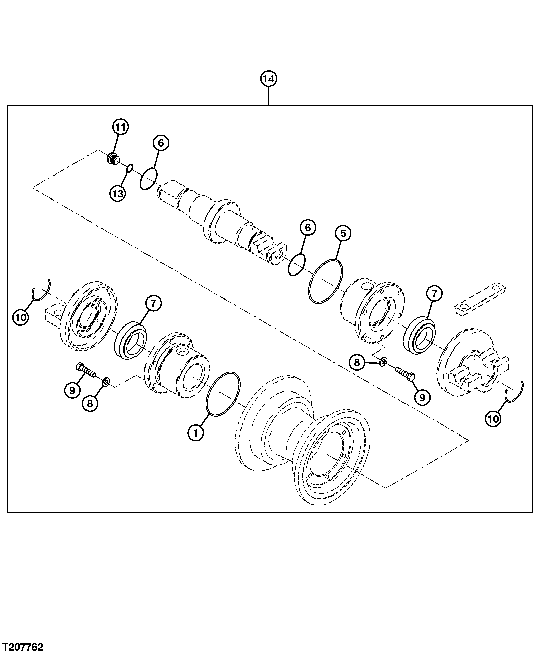 DOUBLE/SINGLE FLANGE TRACK ROLLER AND COMPONENT PARTS