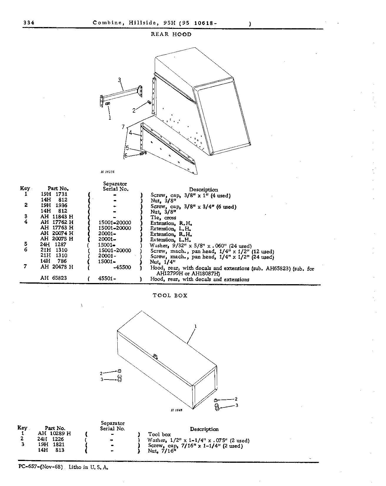 Separator Sheets and Frame (Continued)