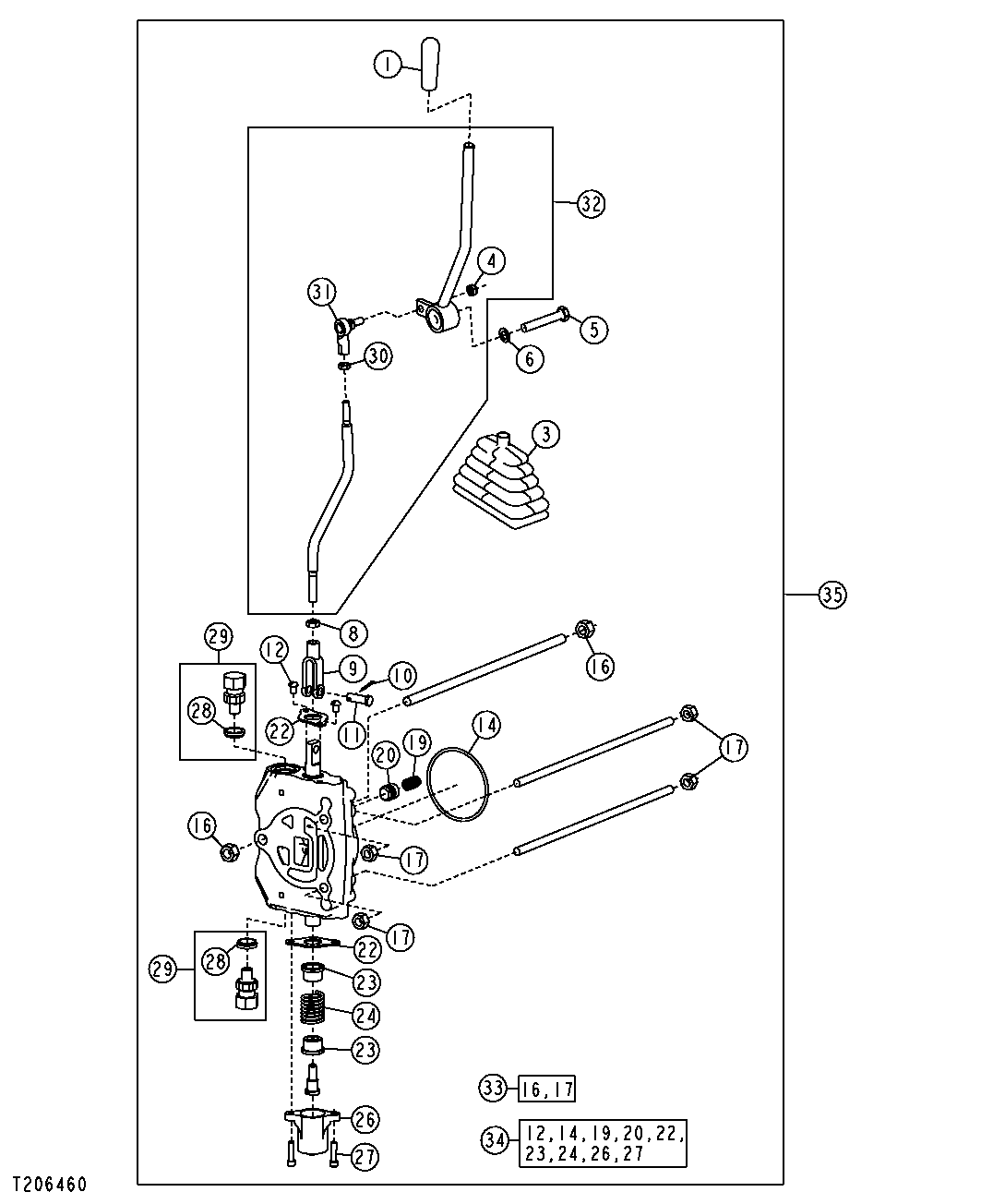 AUXILIARY VALVE WITH LINKAGE (FIFTH FUNCTION)
