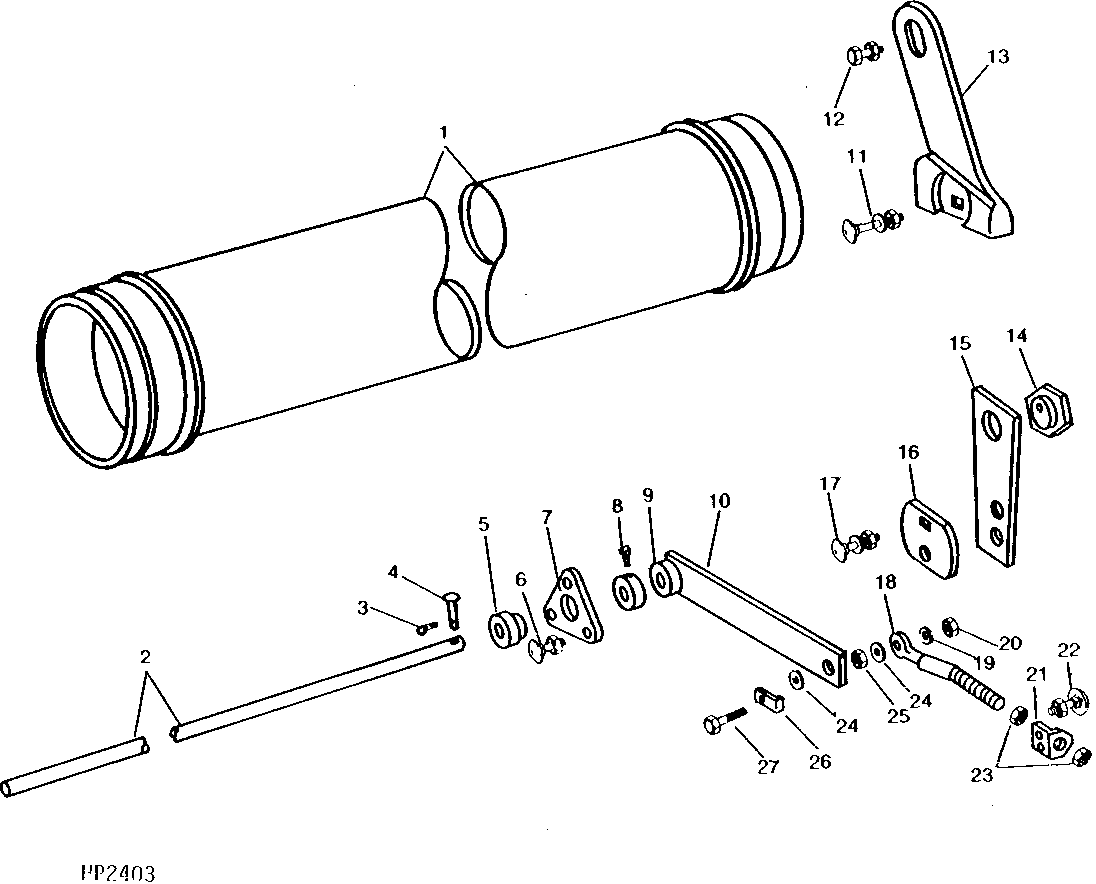 FEEDER CONVEYOR IDLER SHAFT AND FEEDER DRUM (SIDEHILL) (403301 - )