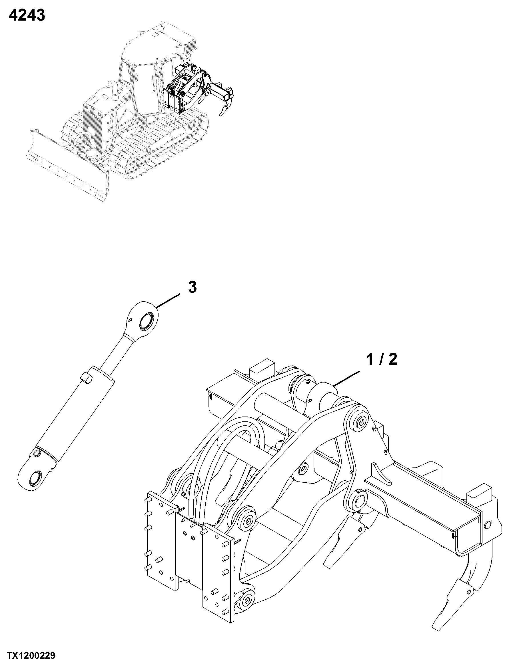 4243 Moveable Frame