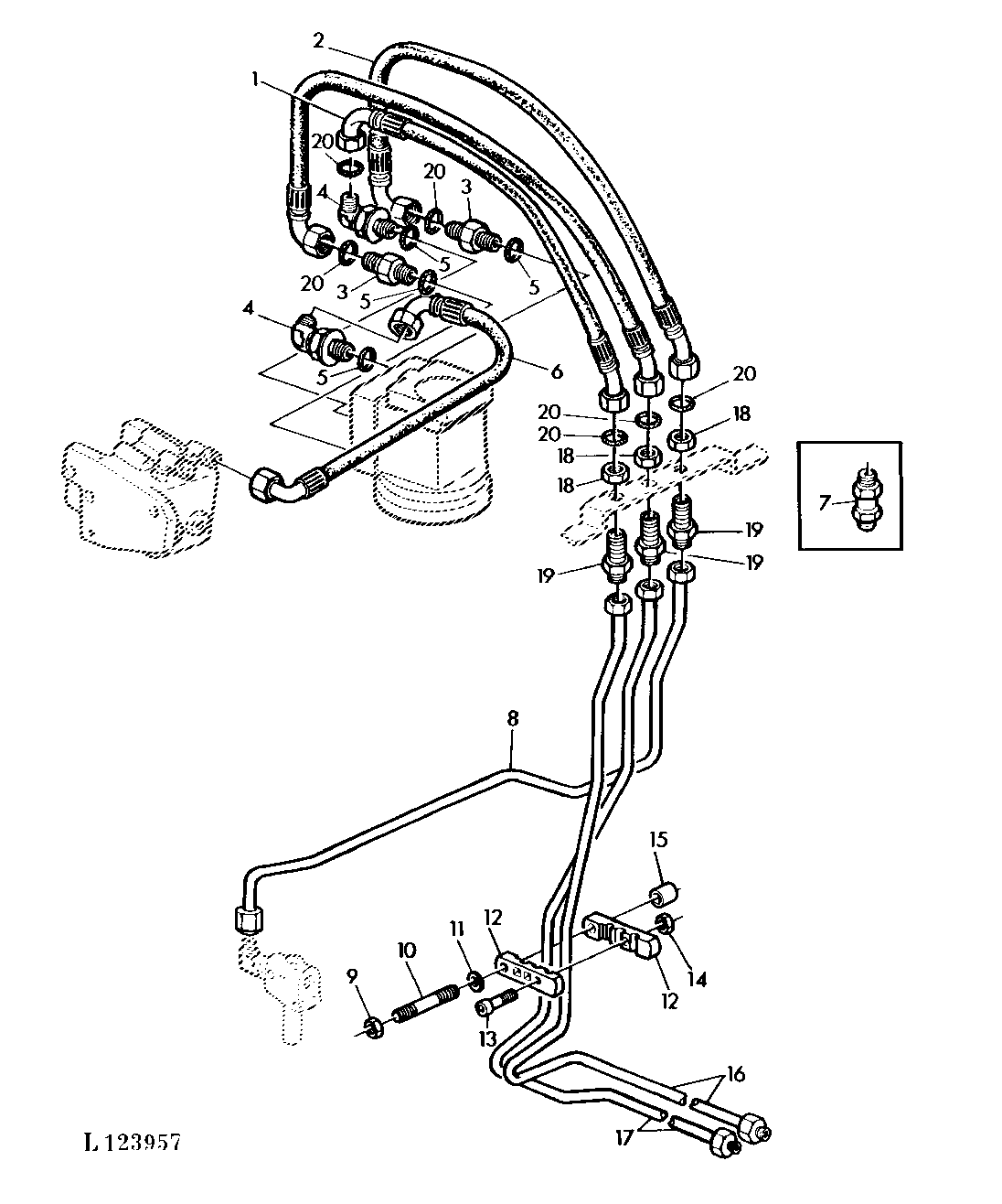 HYDR. STEERING WITH ONE DOUBLE ACTING CYLINDER (SG2 CAB)