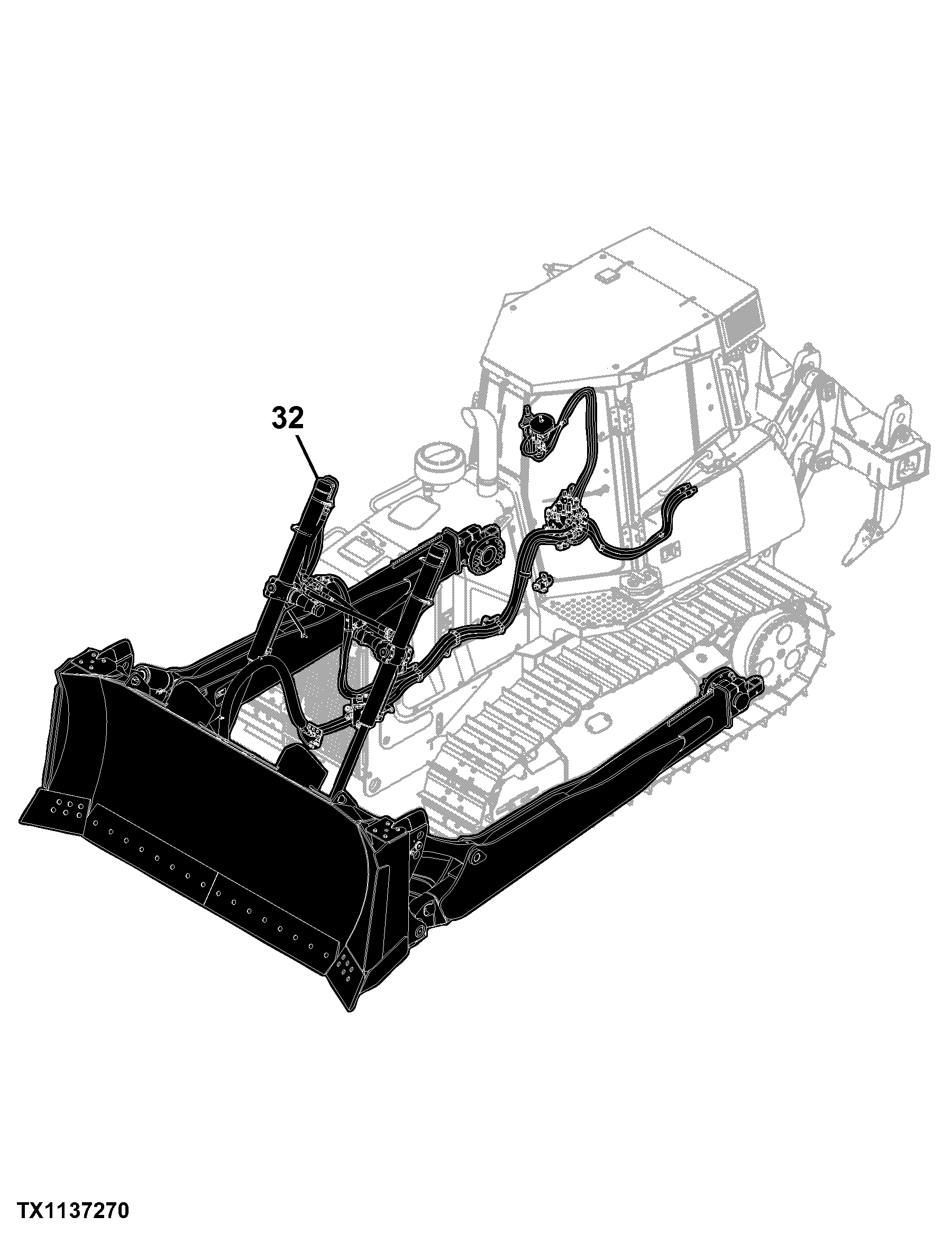 750K Crawler Dozer (PIN: 1T0750KX_ _E216966 - 270478) Engine 6068HT074