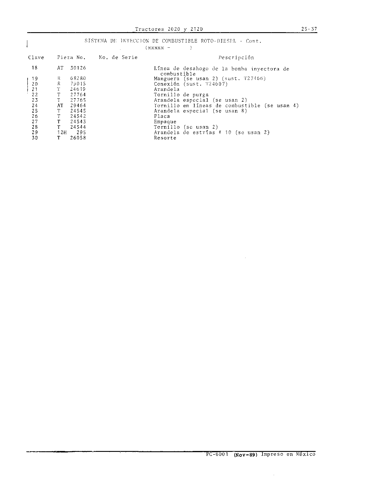Sistema de Inyeccion de Combustible Roto-Diesel (Continued)