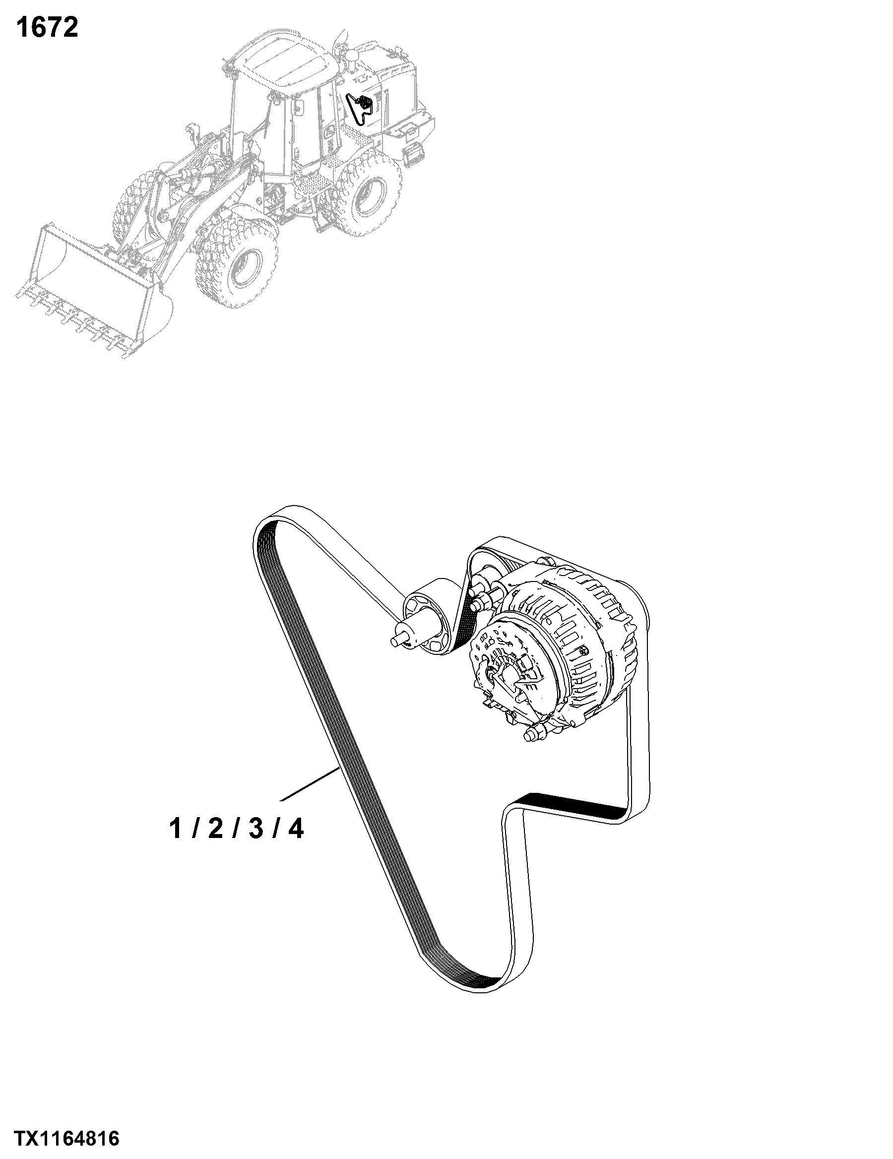 1672 Alternator, Regulator & Charging System Wiring