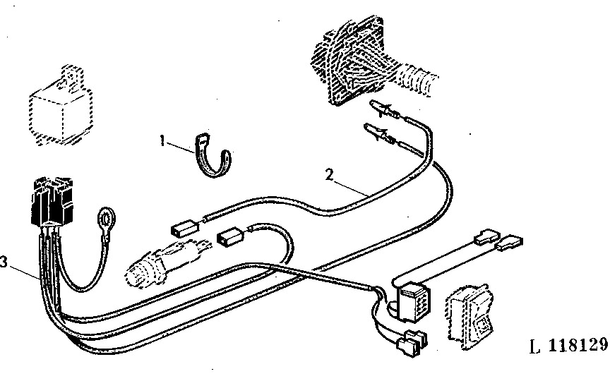 DASH PANEL/WIRING HARNESS FOR FUEL PREHEATER