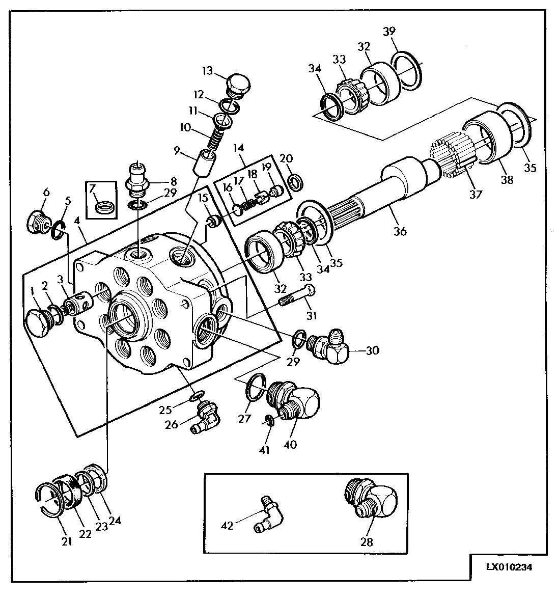 HYDRAULIC PUMP (40CM3=2,4 CU.IN.) MODEL NO. 34PP1