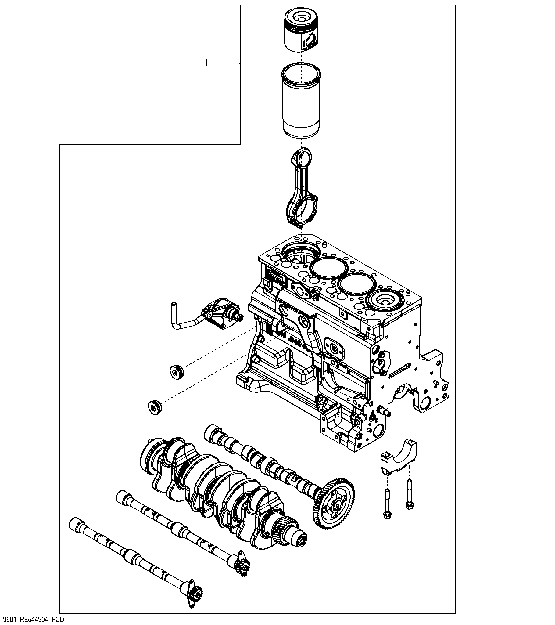 9901 Short Block Assembly