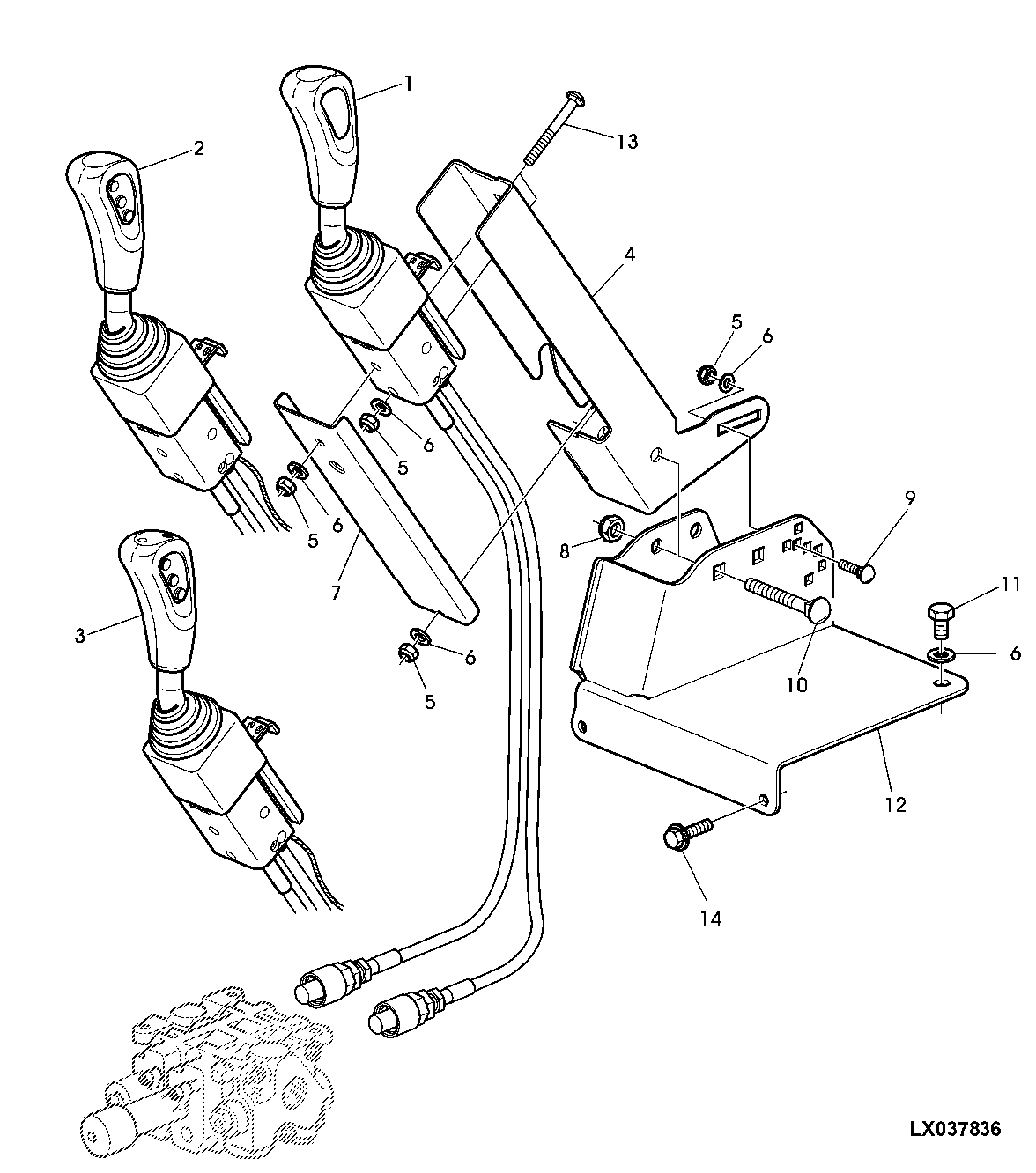 Multi-Function Lever for M-Icv (Mounted On Floor)