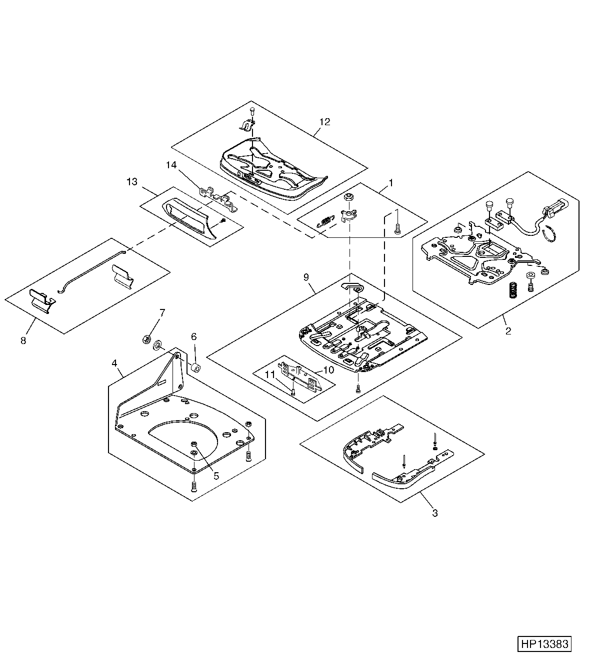 Operator's Seat Pivot And Adjust Assemblies