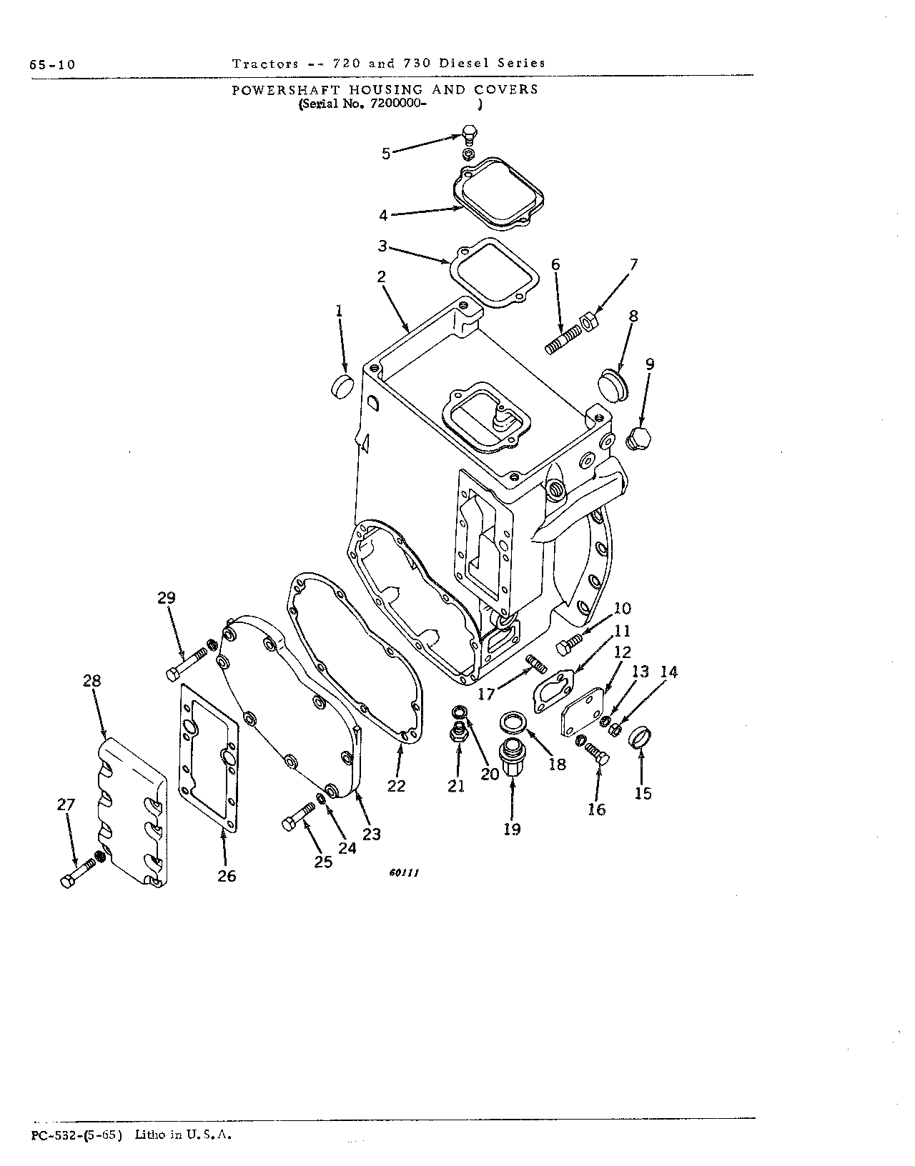 Housing, powershaft