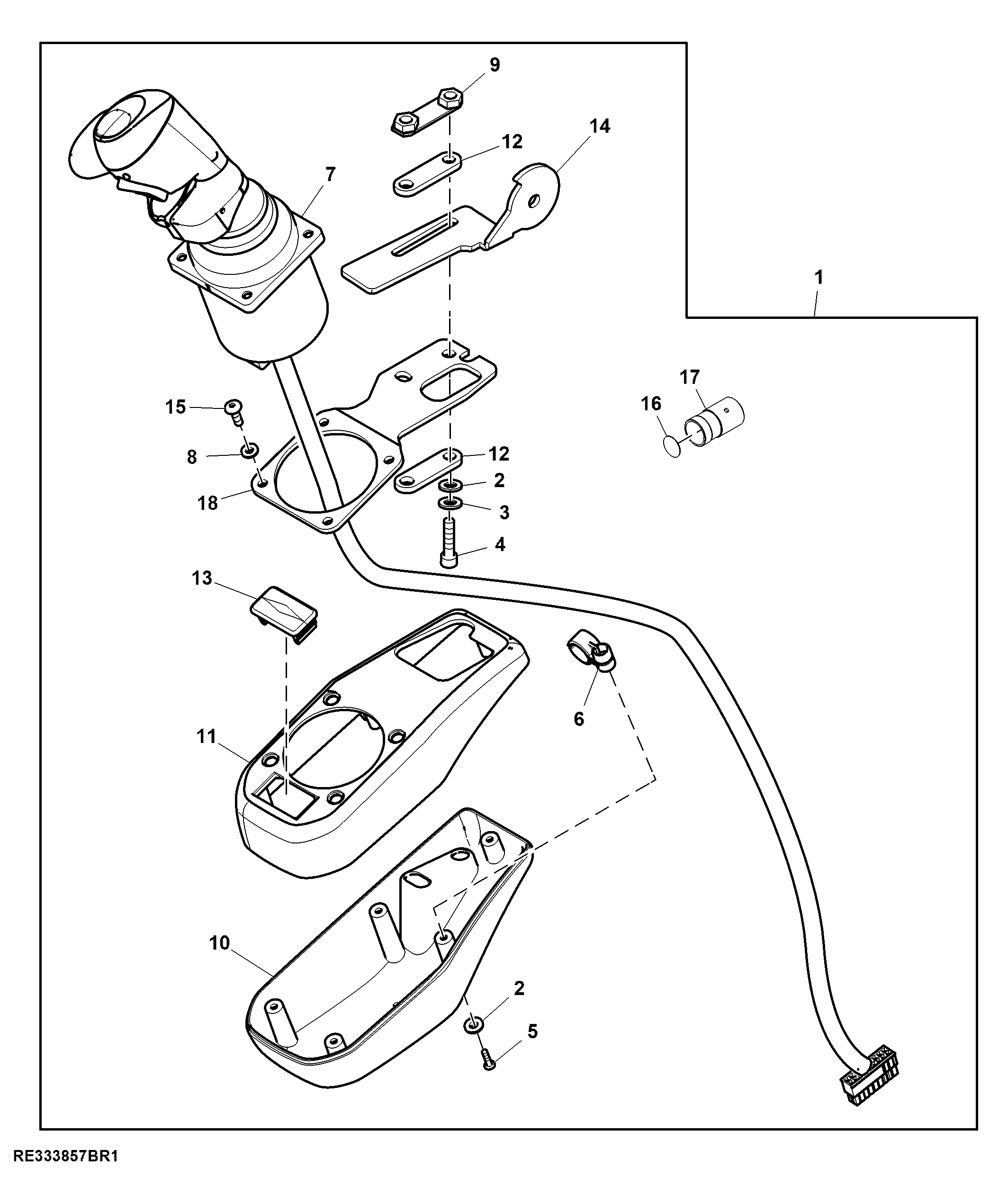 Attachment, Front Loader Controls, W/ RH Console, No Shift