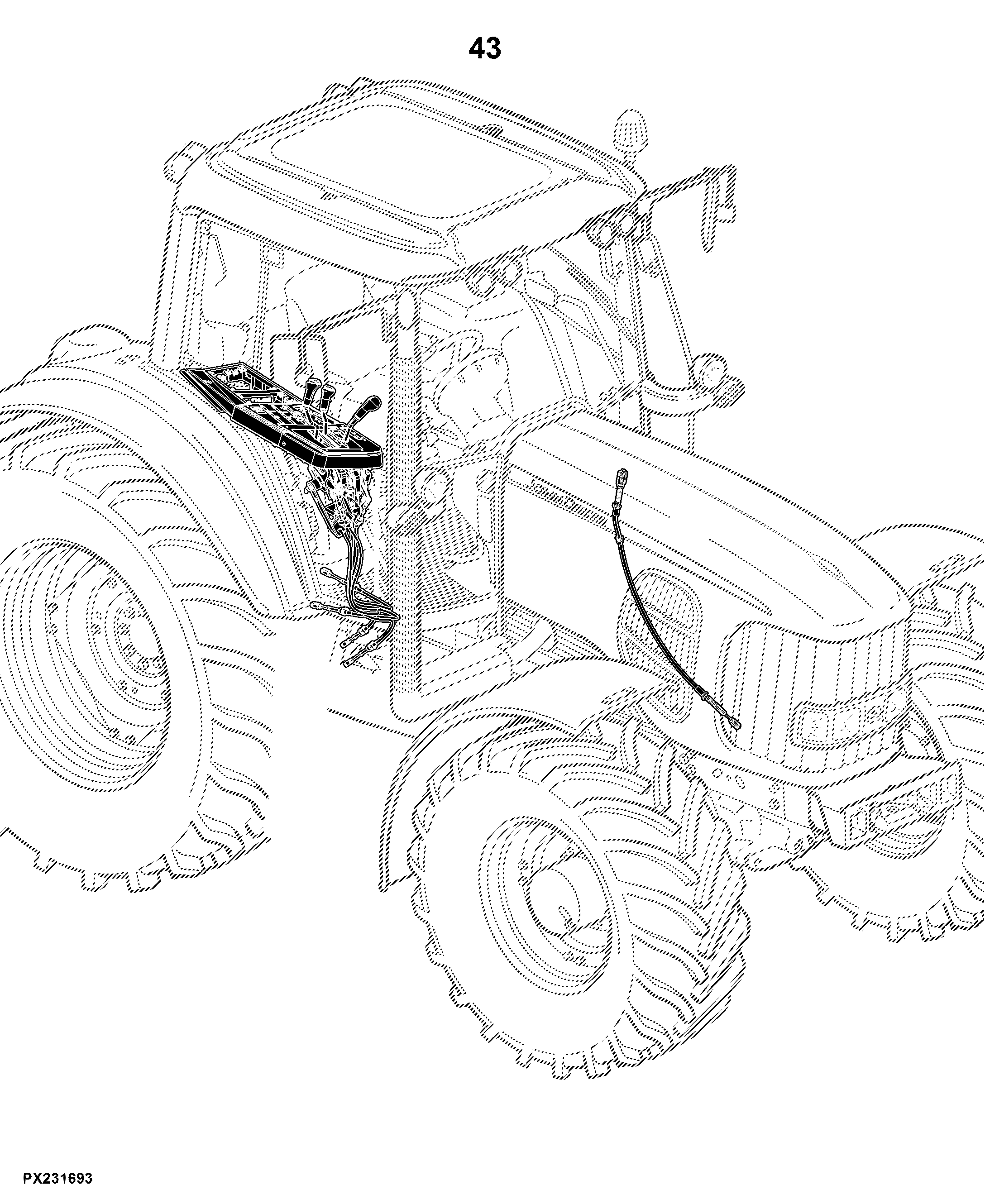6110D (Tier 0) Tractor (S.N. -059999)(S.N. 060000- )(Worldwide Edition)