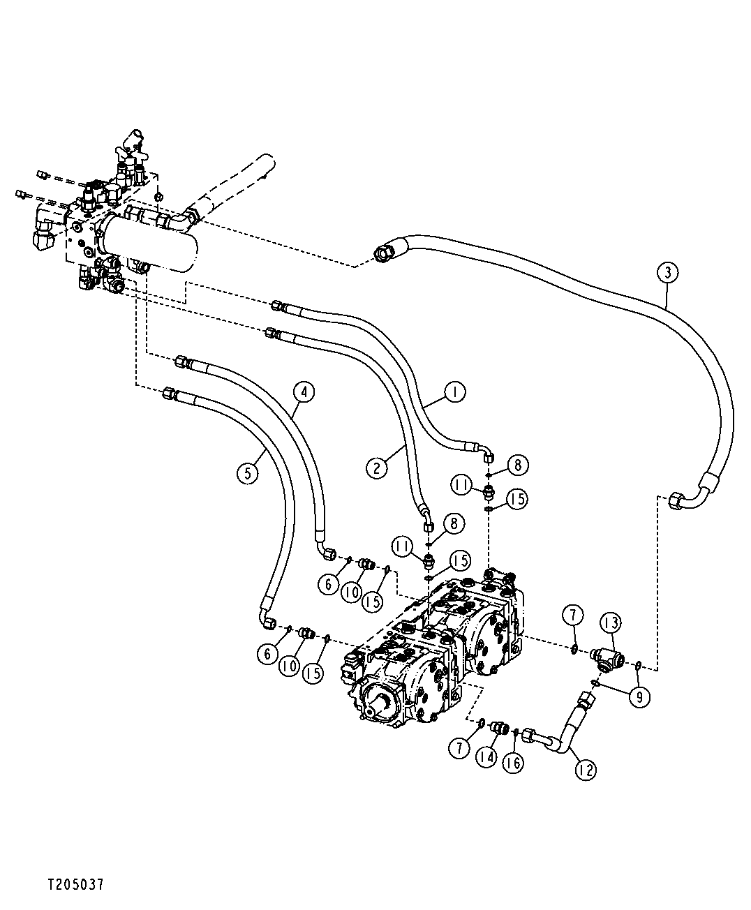 Hydrostatic / Transmission Control and Hydrostatic Filter Hoses