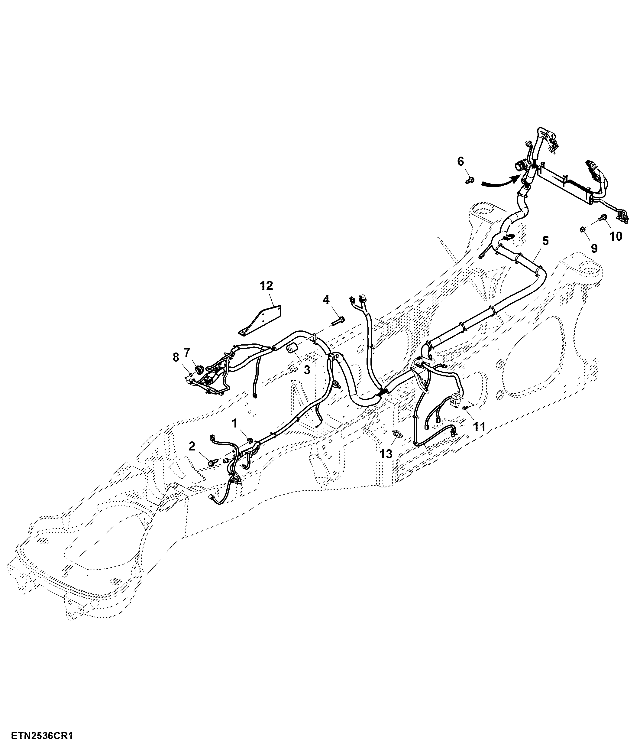Chassis Wiring Harness, Manual SCV, W/O TLS™, Non Certified
