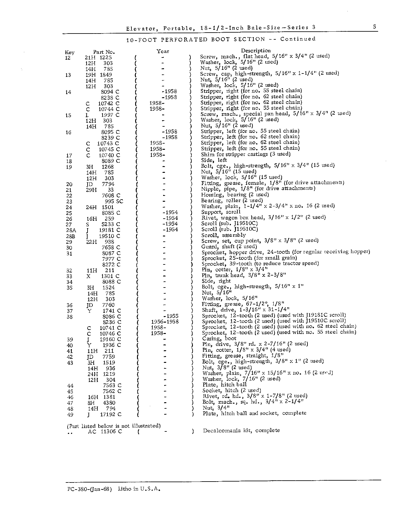 10-Foor Perforated Boot Section (Continued)