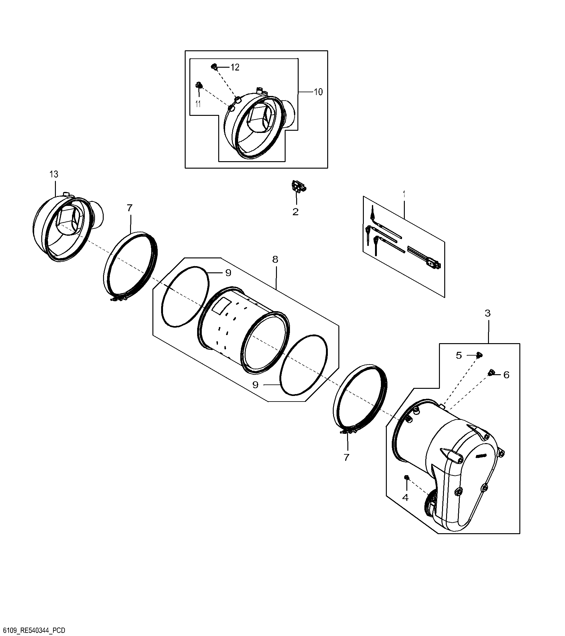 6109 Exhaust Filter / Diesel Particulate Filter